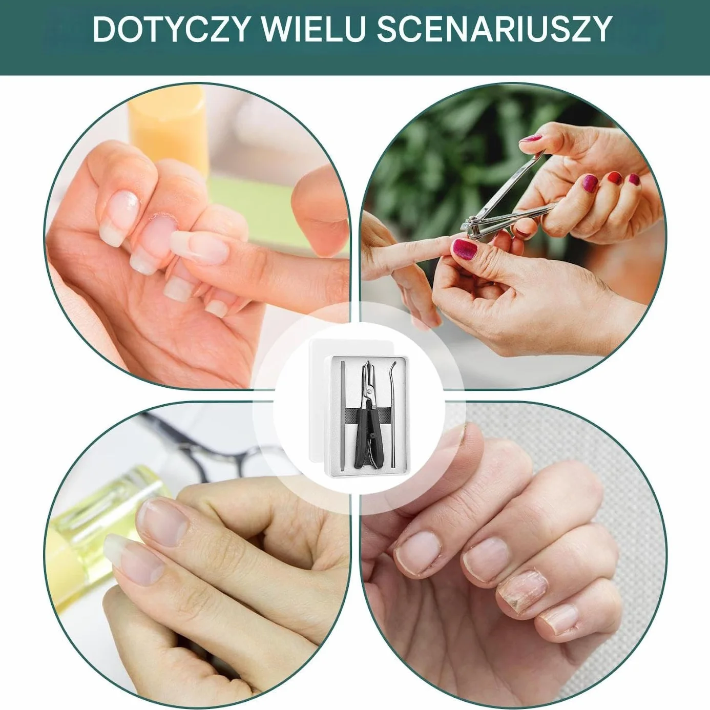 Skośne Obcinaczki Do Paznokci | Obcinacz Do Wrastających Paznokci | Ergonomiczny Precyzyjny Zestaw Do Manicure, Antypoślizgowe Narzędzie Do Cięcia Ze Stali Nierdzewnej Dla Domu, Salonu I Podróży