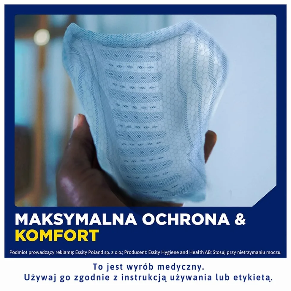 Wkładki męskie TENA Men Active Fit Level 1 na lekkie nietrzymanie moczu - urologiczne, higieniczne podpaski na nietrzymanie moczu dla dorosłych (1 opakowanie 24 sztuk)