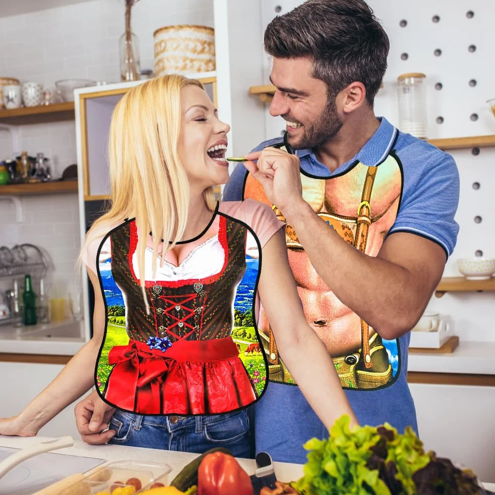 Śliniaki dla dorosłych, śmieszne, 2 szt. Wodoodporny śliniak dla dorosłych mężczyzn kobiet śliniaczek dla dorosłych zmywalne ochraniacze na ubrania śliniaki zabawne prezenty dla osób starszych