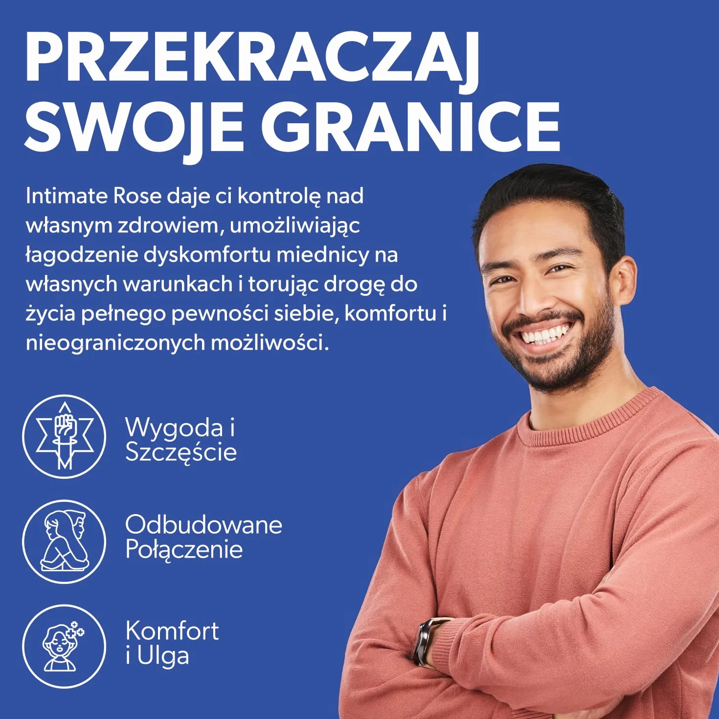Intimate Rose Punkt spustowy ró?d?ki miednicy dla mi??ni dna miednicy - m??czy?ni i kobiety - fizjoterapia miednicy