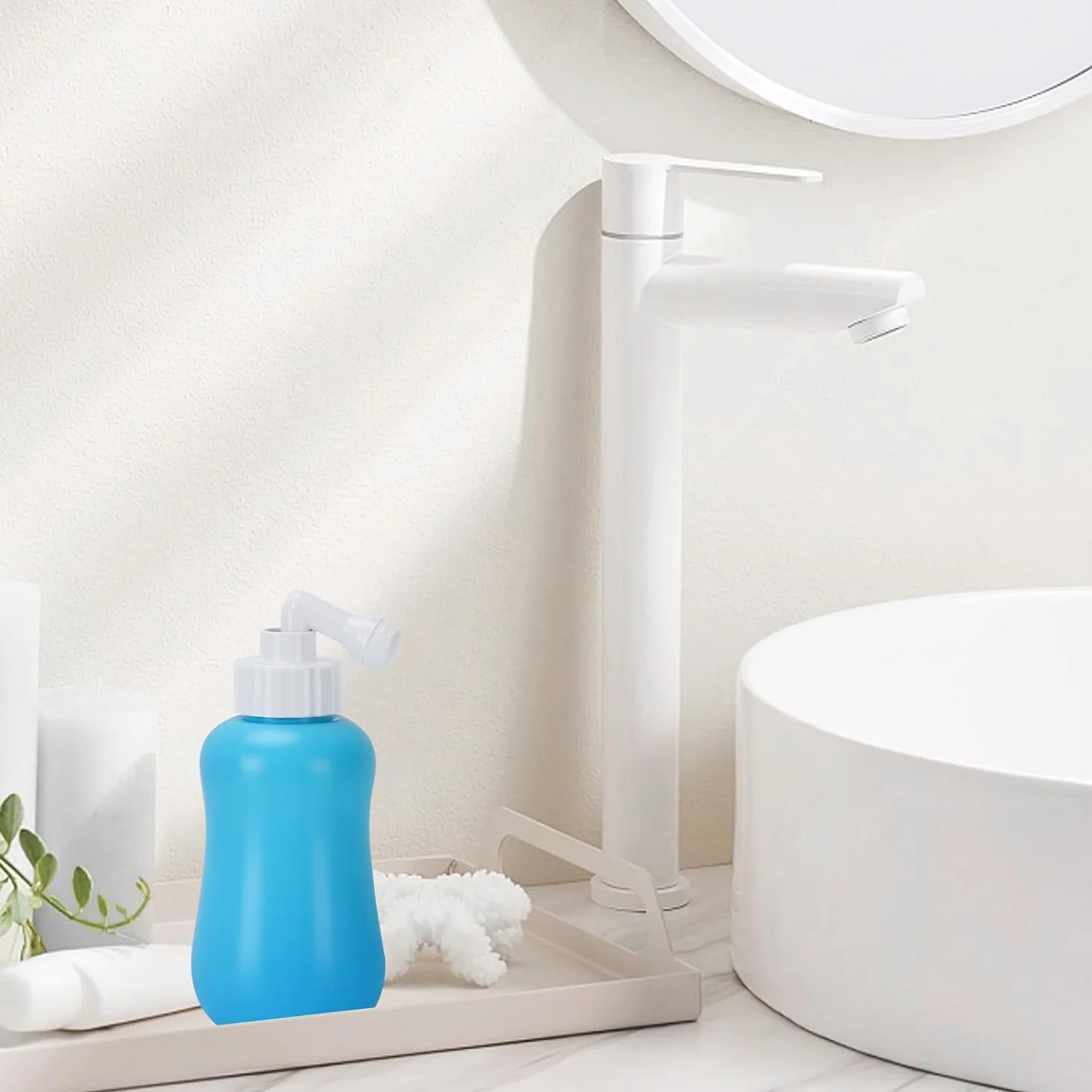 Voarge Portable Purifying Spray Bottle, 450 ml, delikatnie oczyszcza części ciała i poprawia komfort po porodzie, dzięki czemu jest idealnym sprayem oczyszczającym w podróży