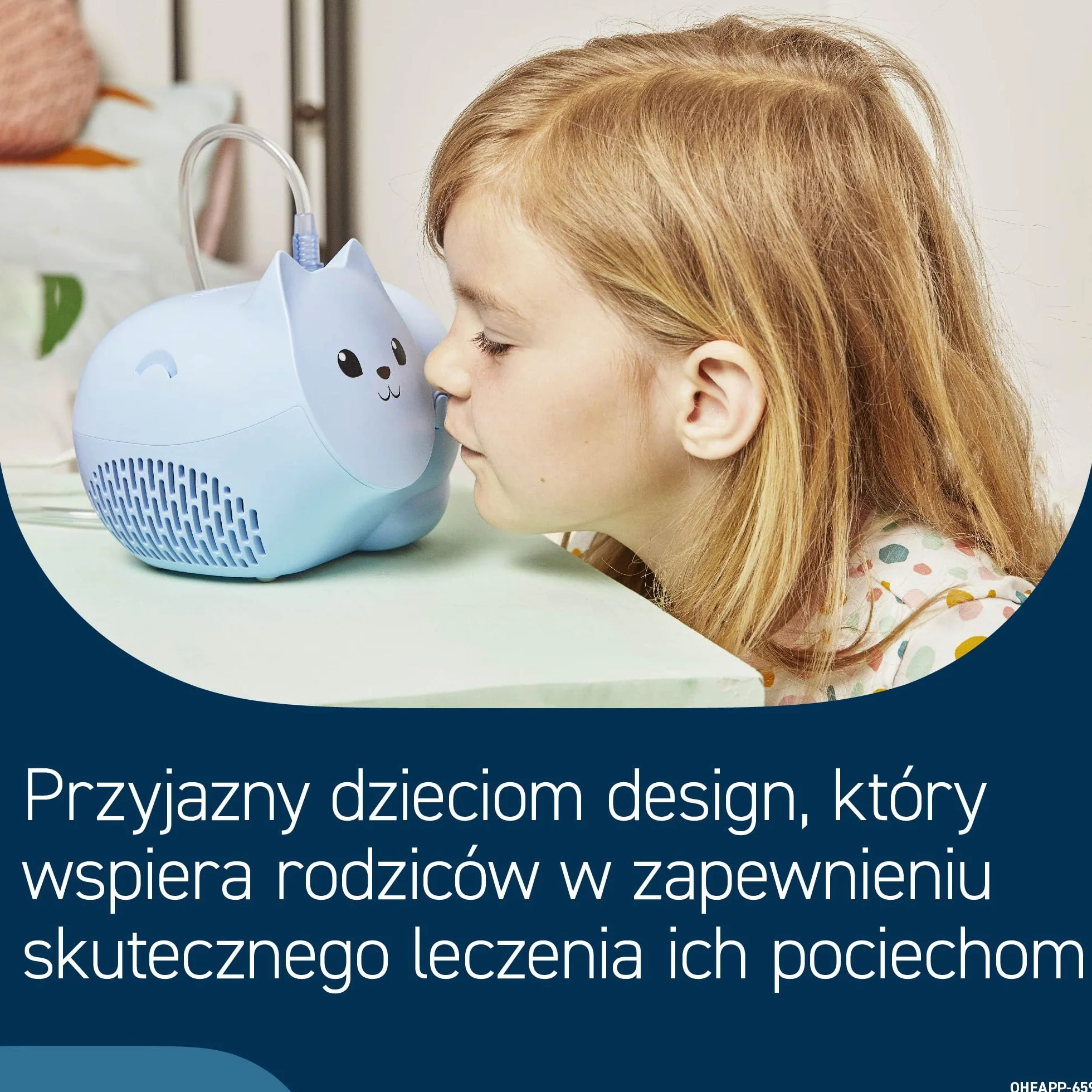 Omron NE-C303K-KDEO Nebulizator Kompresorowy Niebieski