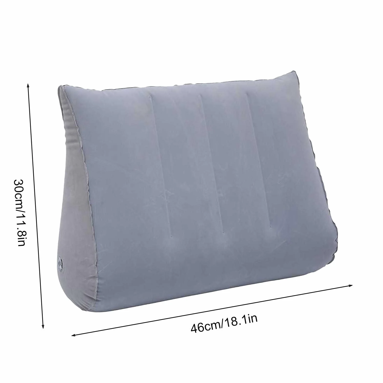 Générique Nadmuchiwany klin do łóżka, poduszka podtrzymująca w podróży, ergonomiczny design, miękki wygodny materiał, zawór szybkiego nadmuchiwania, idealny do czytania i komfortu ciąży
