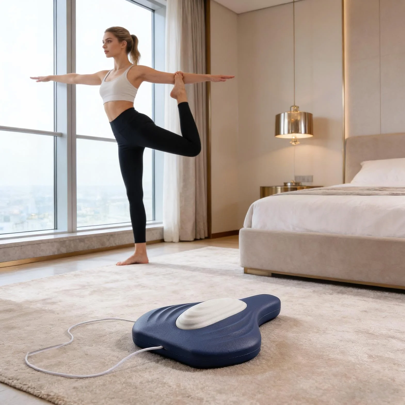 Trener mięśni miednicy - wtyczka USB, cichy, ergonomiczny trening, trenażer mięśni miednicy - na kanapę, do samochodu, biura, ciężarówki, siedzenia