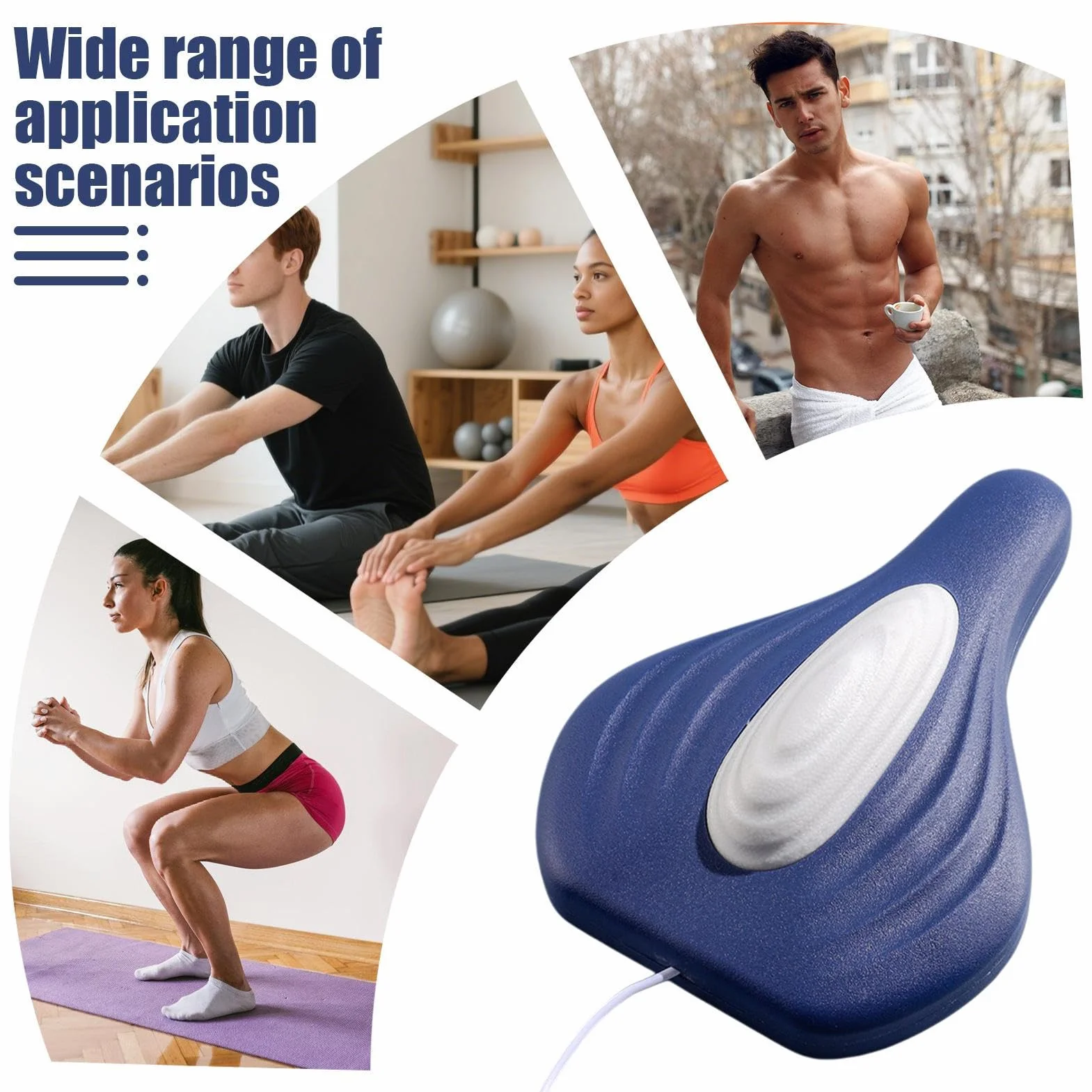 Trener mięśni miednicy - wtyczka USB, cichy, ergonomiczny trening, trenażer mięśni miednicy - na kanapę, do samochodu, biura, ciężarówki, siedzenia