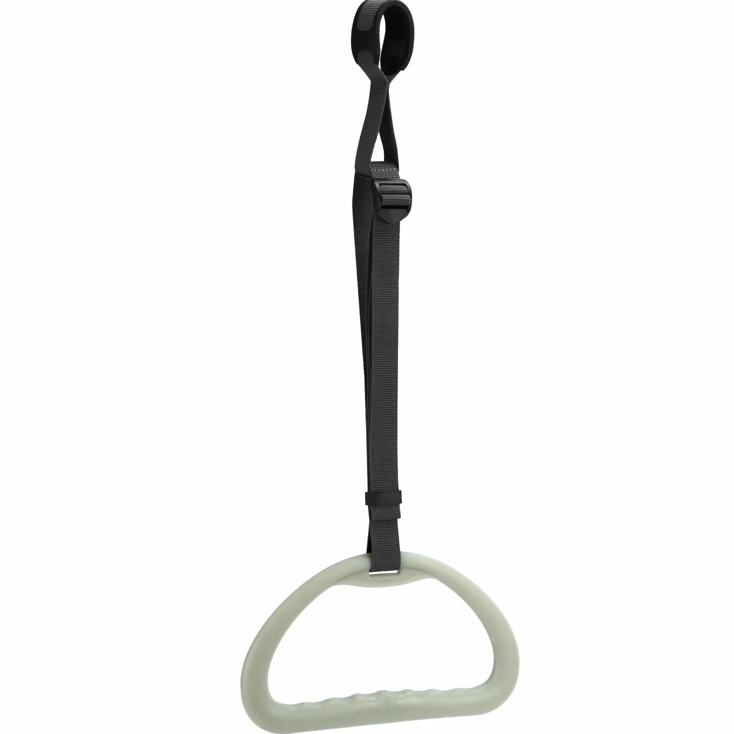 QWORK® Stojak na łóżko z bardzo dużym uchwytem 30 cm, antypoślizgowy i ergonomiczny uchwyt z regulowanym paskiem