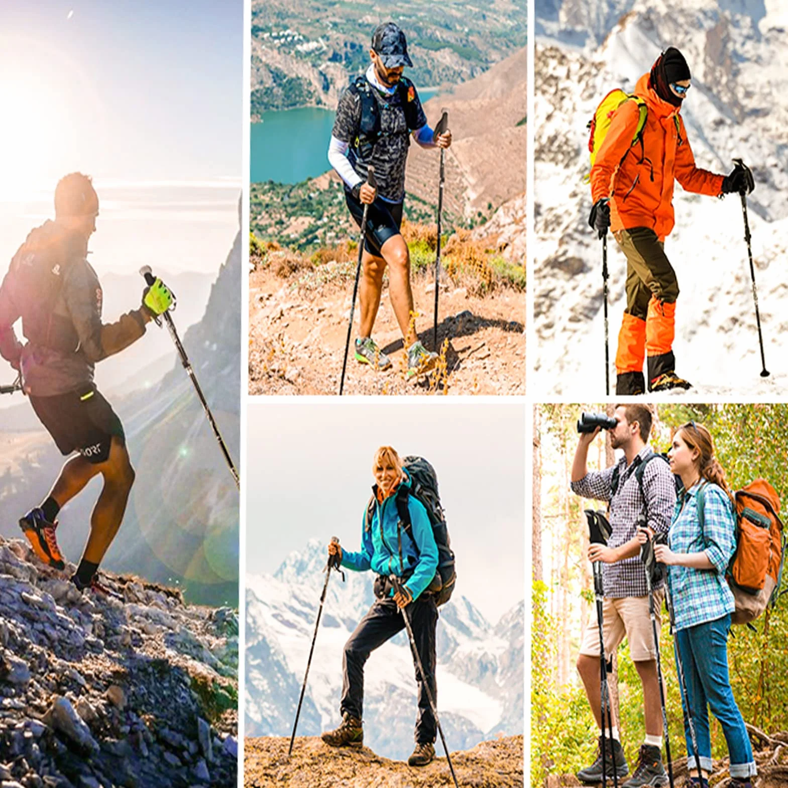 Kije do chodzenia, gumowe końcówki Alpenstock, zapasowe nóżki ze stali węglowej, wolframu, kijki trekkingowe, końcówki do wszystkich kijków