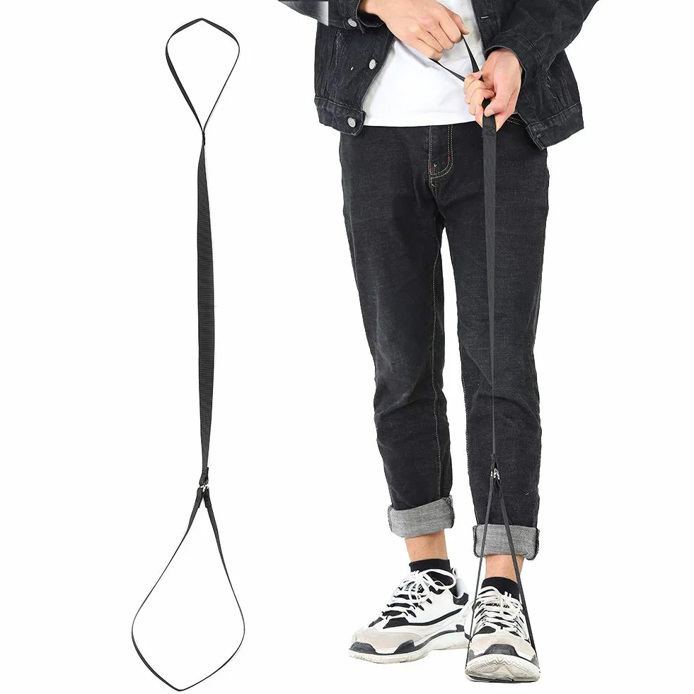 Podnośnik nóg, pas do podnoszenia nóg z paskiem do stóp pomoc w mobilności dla osób niepełnosprawnych, podnośnik nóg do wózka inwalidzkiego, łóżka, samochodu, kanapy, bioder i kolan