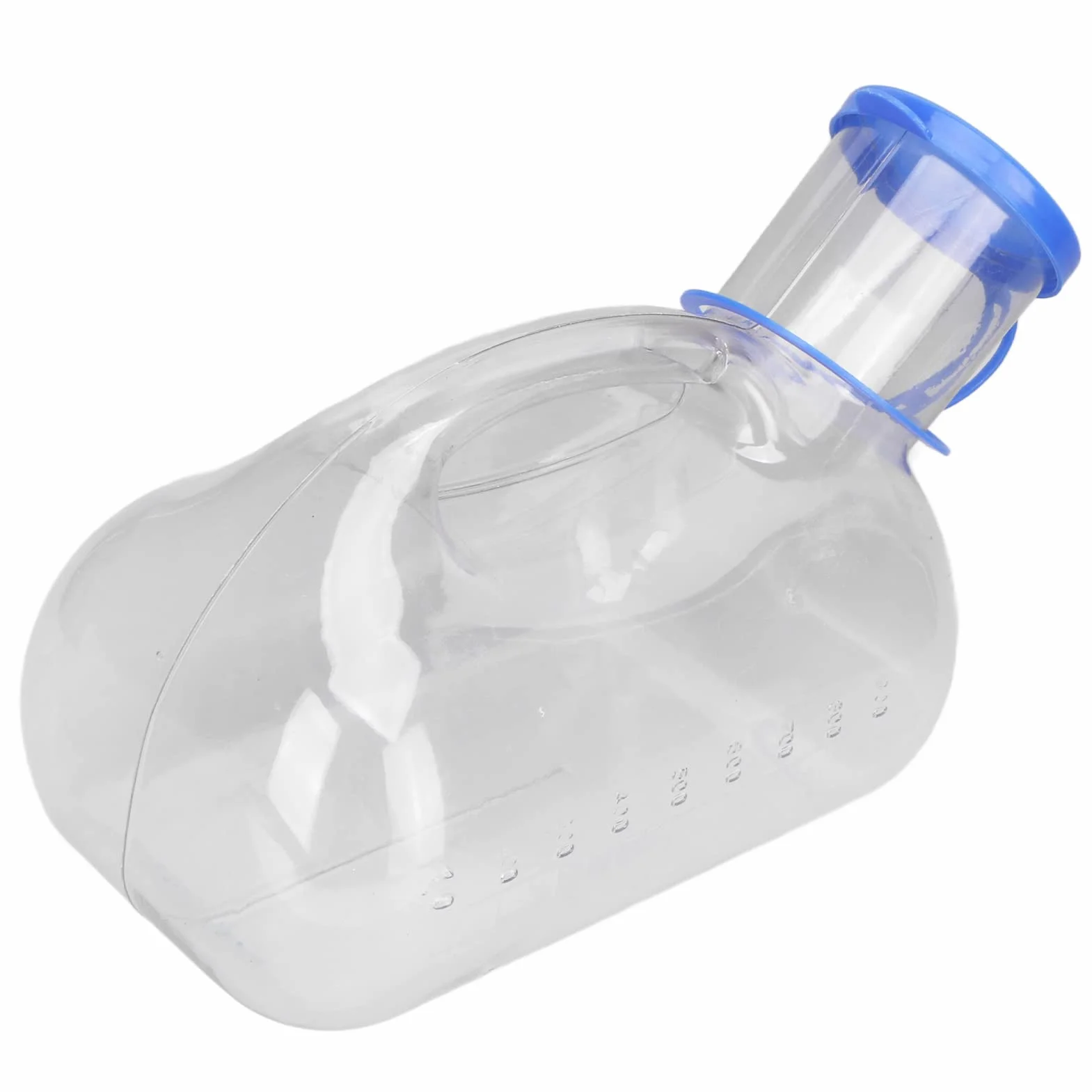 Męska plastikowa butelka na mocz samochód pisuar podróżny, 1000 ml butelka na mocz dla mężczyzn odporna na zalanie z pokrywką przezroczysty plastikowy pojemnik na mocz dla osób starszych, niepełnosprawnych