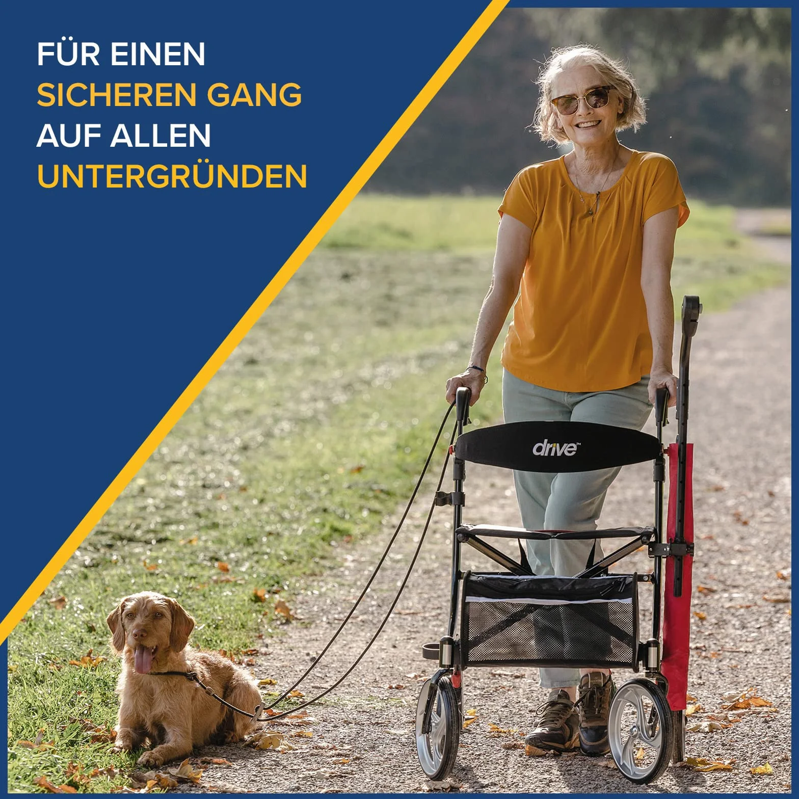 Drive Medical Rollator Nitro Größe M, weiß