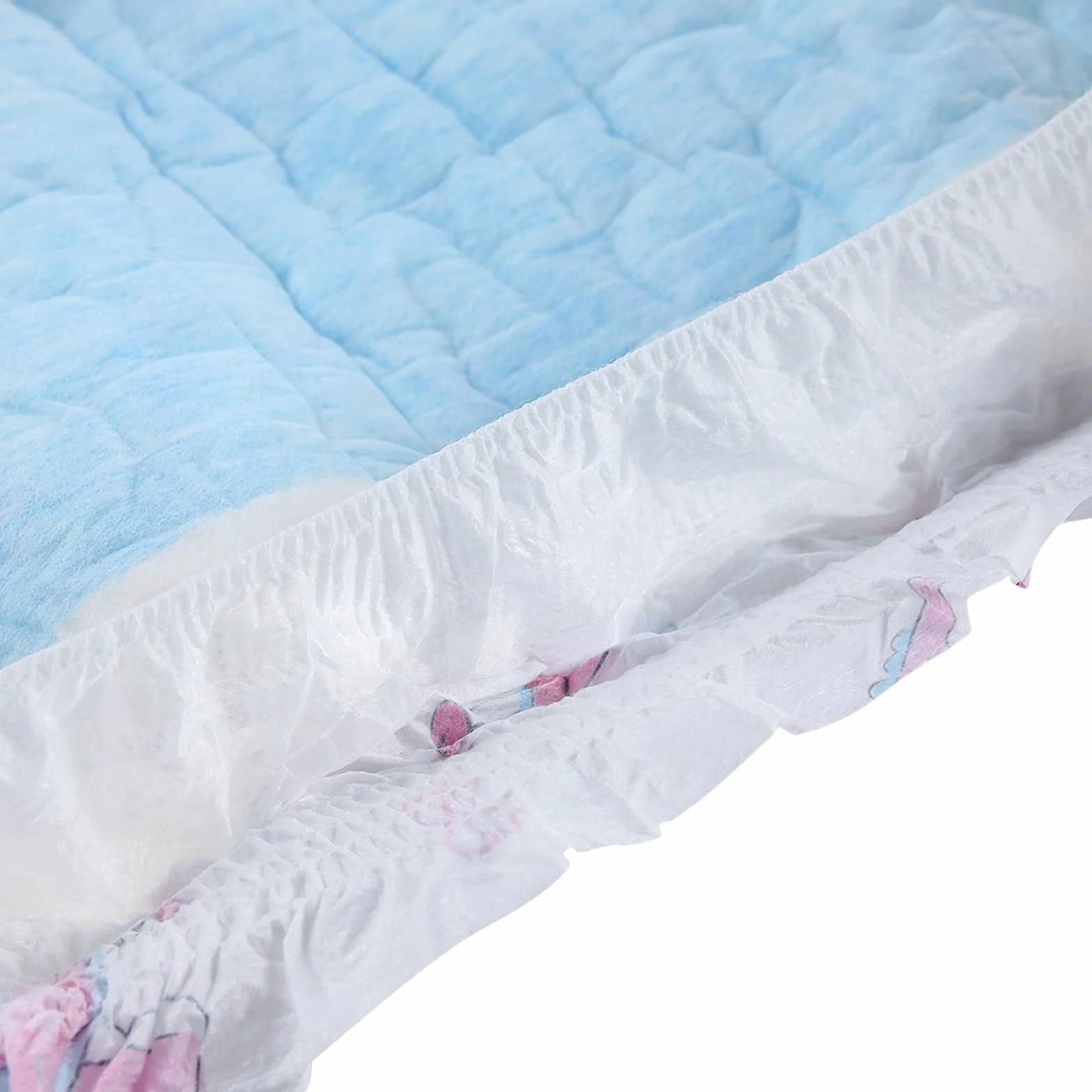 CutiePlusU Pieluchy dla dorosłych, 2 sztuki jednorazowe pieluchy inkontynencyjne z pętelkami, mocna absorpcja na noc - Baby Dream (rozmiar M 71-97 cm)
