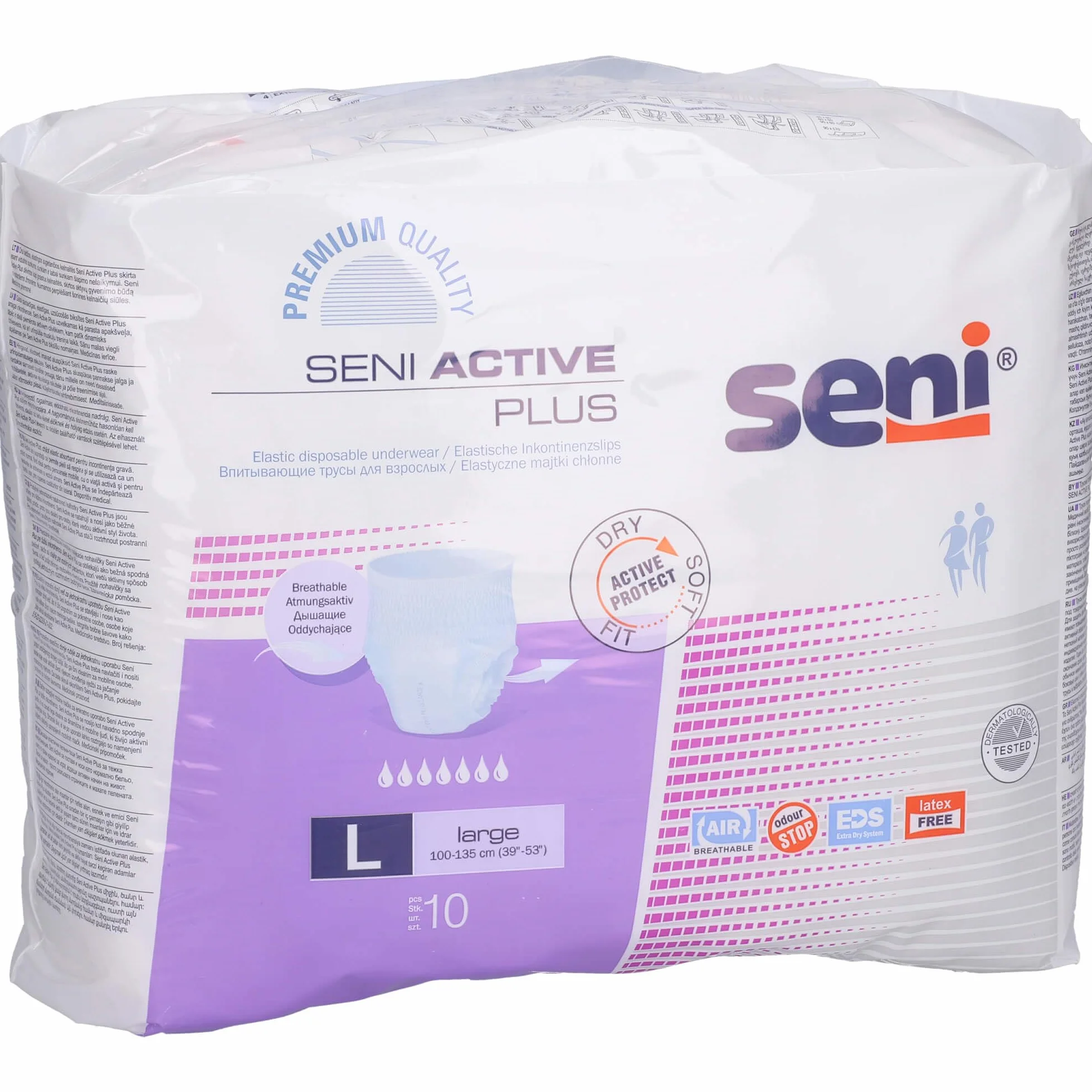 Seni Active Plus majtki inkontynencyjne rozmiar L (1 x 10 sztuk)