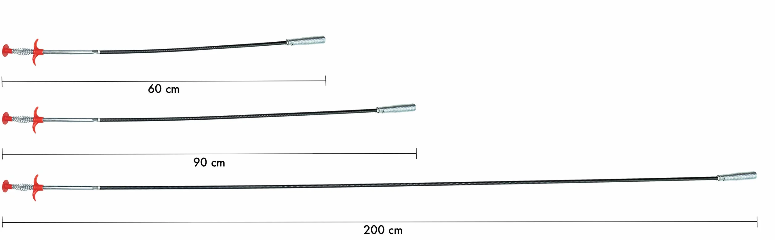 JOAM Chwytak do pazurów (200 cm), bardzo bezpieczne i przyjemne trzymanie dzięki ergonomicznemu uchwytowi – spirala odpływowa – uniwersalne zastosowanie, teleskopowy chwytak do domu i pracy – ramię