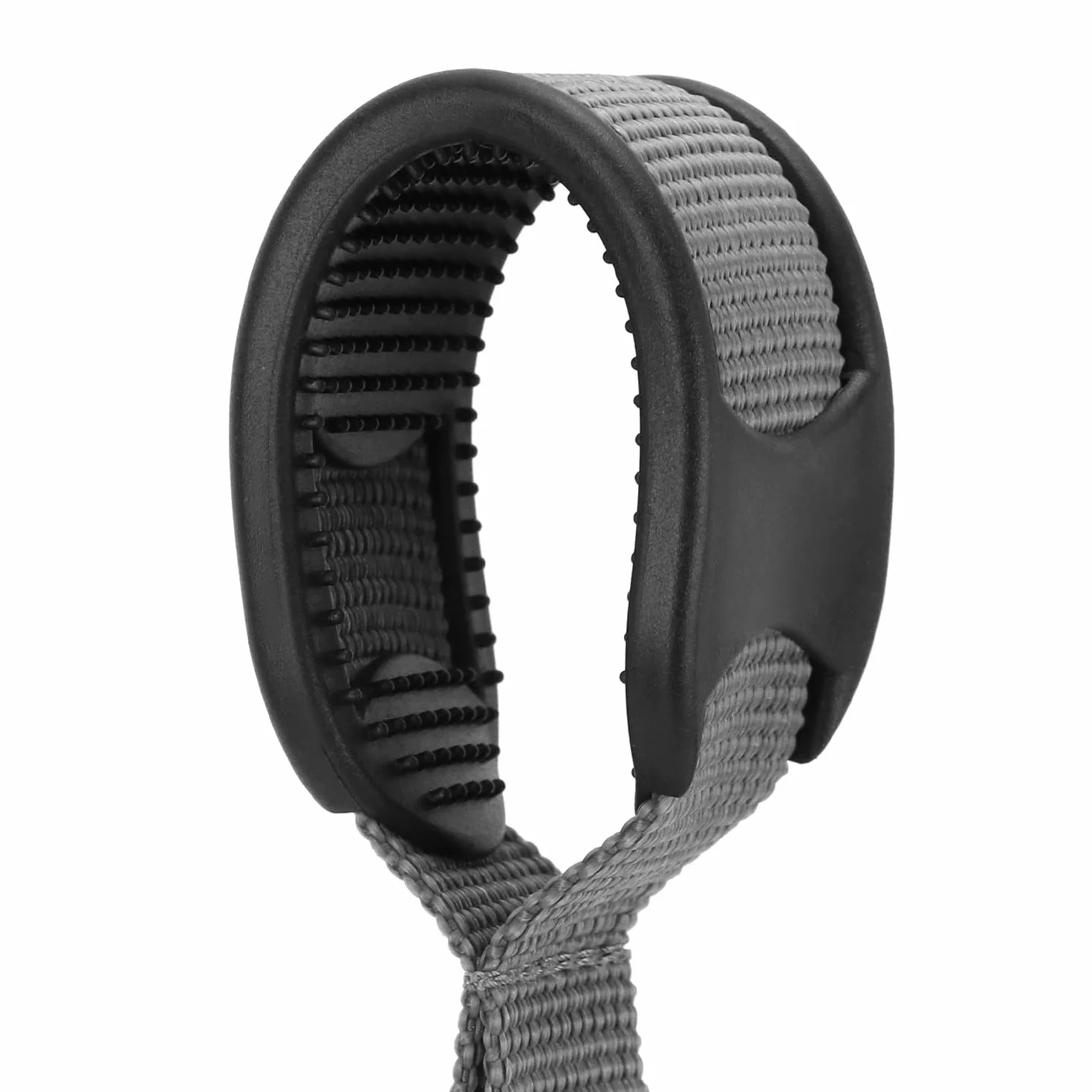 QWORK® Stojak na łóżko z bardzo dużym uchwytem 30 cm, antypoślizgowy i ergonomiczny uchwyt z regulowanym paskiem