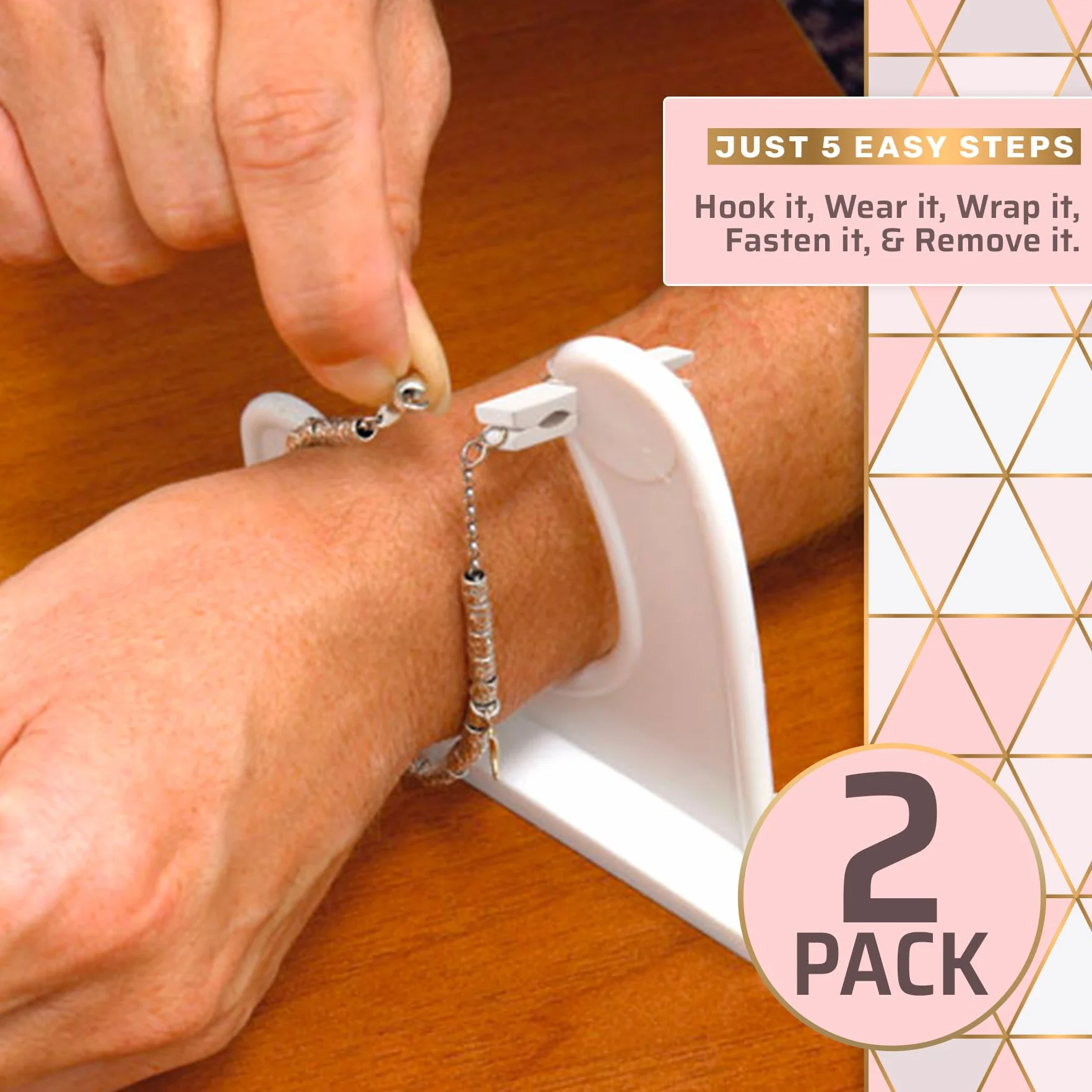 Medca Bracelet Buddy- Biżuteria Pomocnik zapinania pomocy szybko zapinać i odpinać bransoletki lub zegarki - 2 Pack
