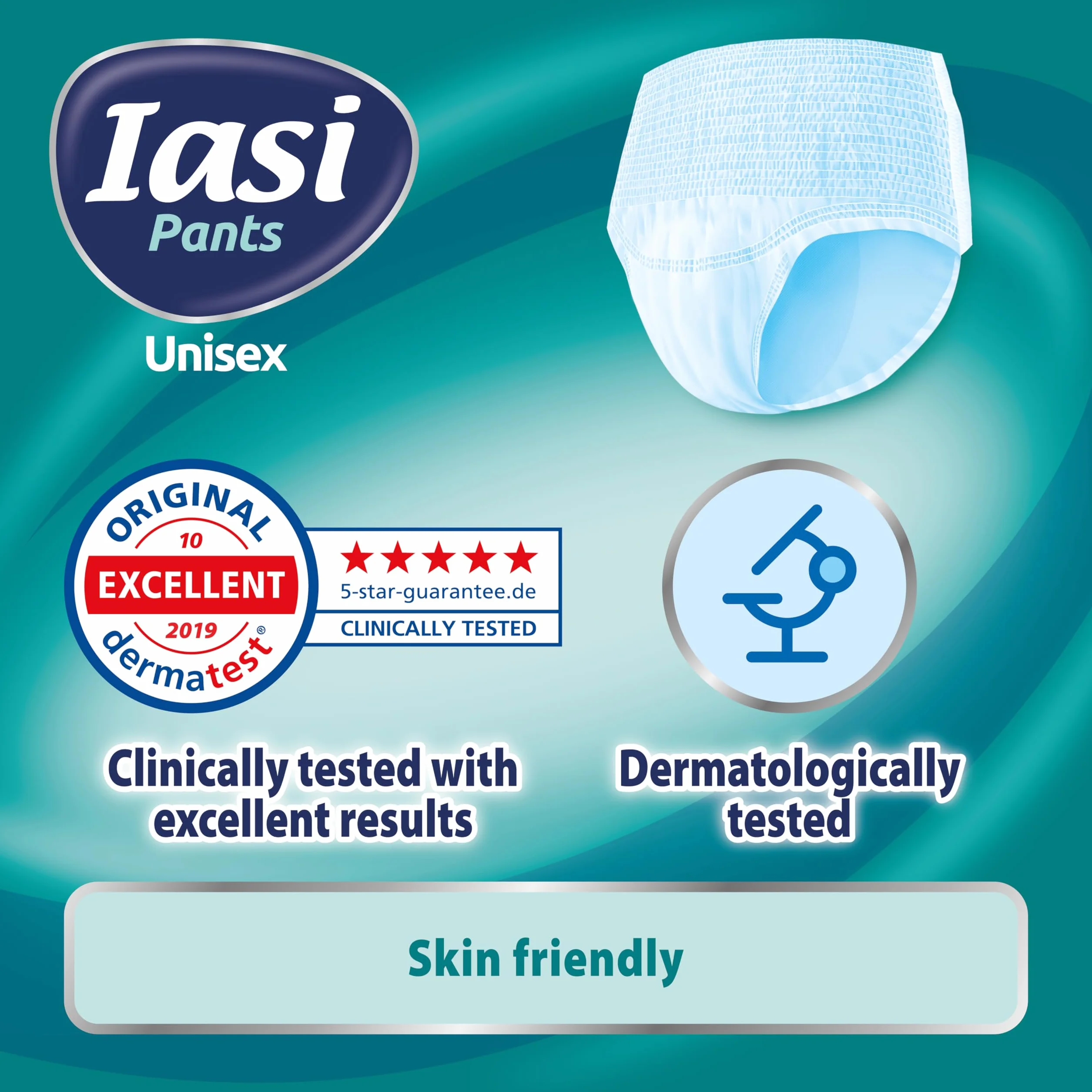 IASI Pants UNISEX High Protection, 10 jednorazowych majtek chłonnych, EXTRA chłonność, rozmiar XXL, 10 sztuk