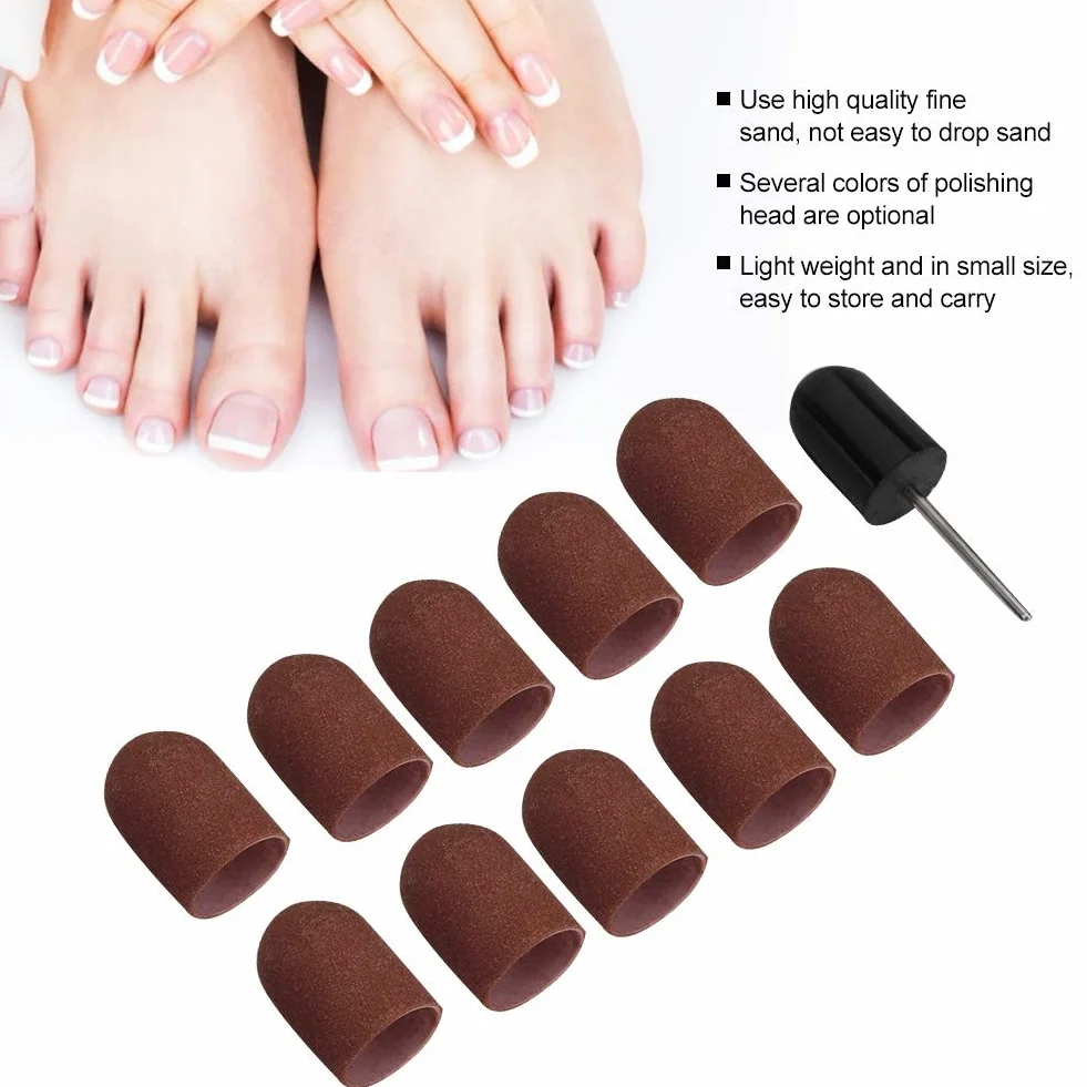 10 pcs Obcinacz do kalusa Pielęgnacja stóp, Elektryczna wiertarka do paznokci Akcesoria do maszyn do pedicure, Obcinacz do kalusa Super gruby Pedicure