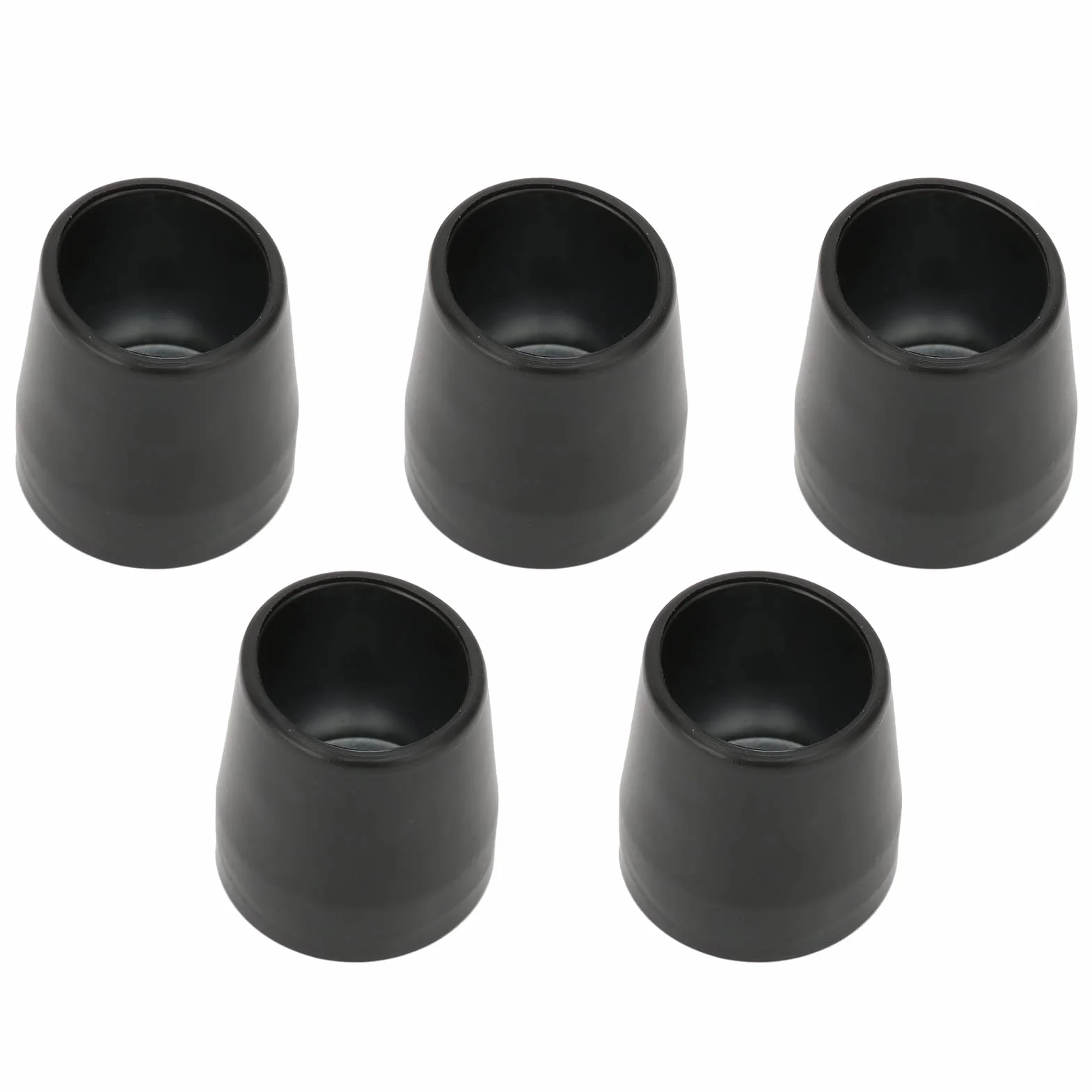 5 szt. końcówek do kuli, 28 mm wymienne końcówki do kuli, gruba gumowa trzcina, pojedynczy kąt, dobra przyczepność, stabilna laska, laska do stóp (czarna)