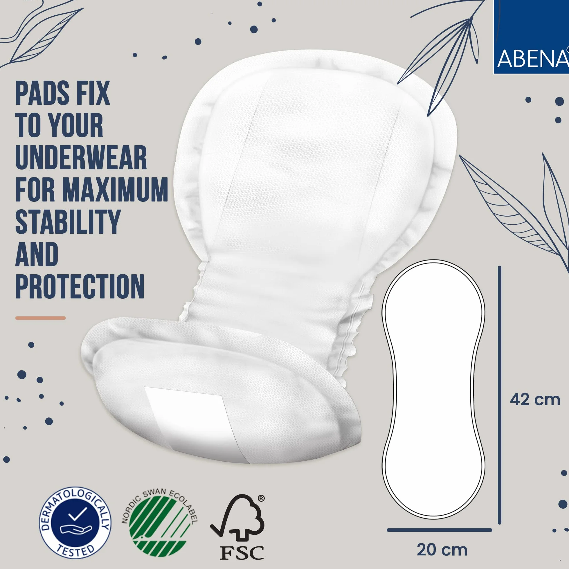 ABENA Poporodowe wkładki anatomiczne Premium, 15szt.