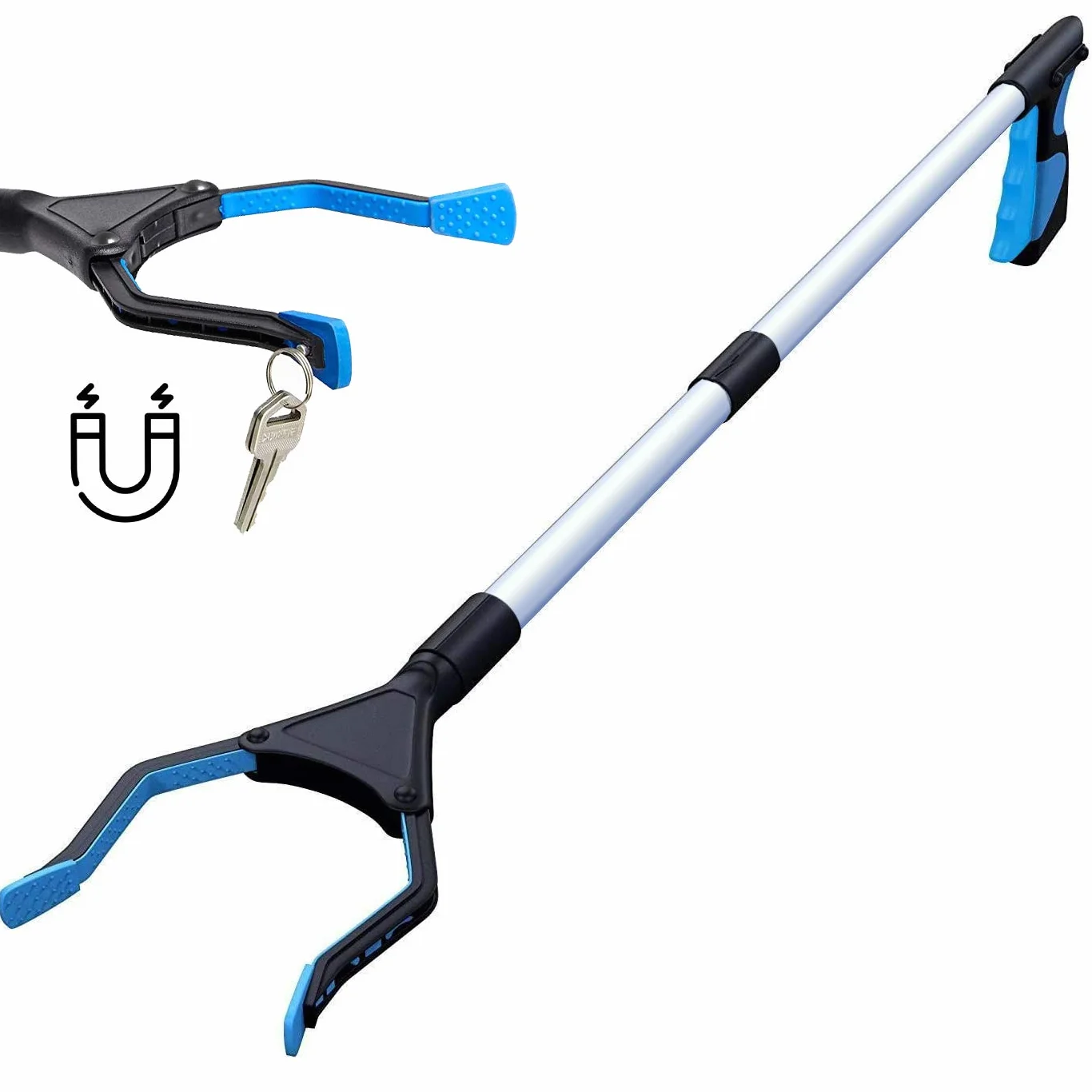 Grabber Reacher narzędzie 81 cm zbieracz żwirku składany długi ramię zbieracz górny chwytak poręczny chwytak dla niepełnosprawnych, starszych osób