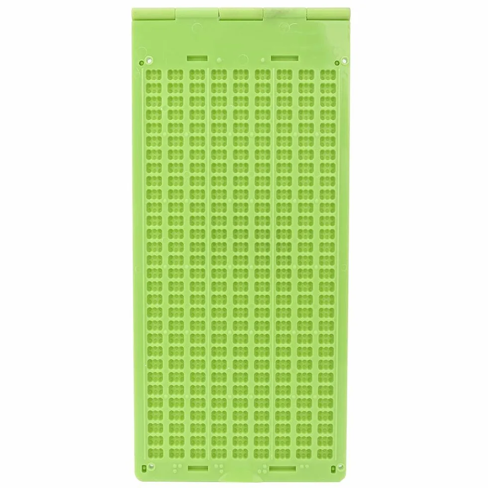 Braille Aids narzędzie do pisania, narzędzie Braille Aids przenośne plastikowe 9 linii 30 komórek Braille do pisania łupki dostępne z małym stylem, zapewniając idealne wrażenia z nauki Braille'a