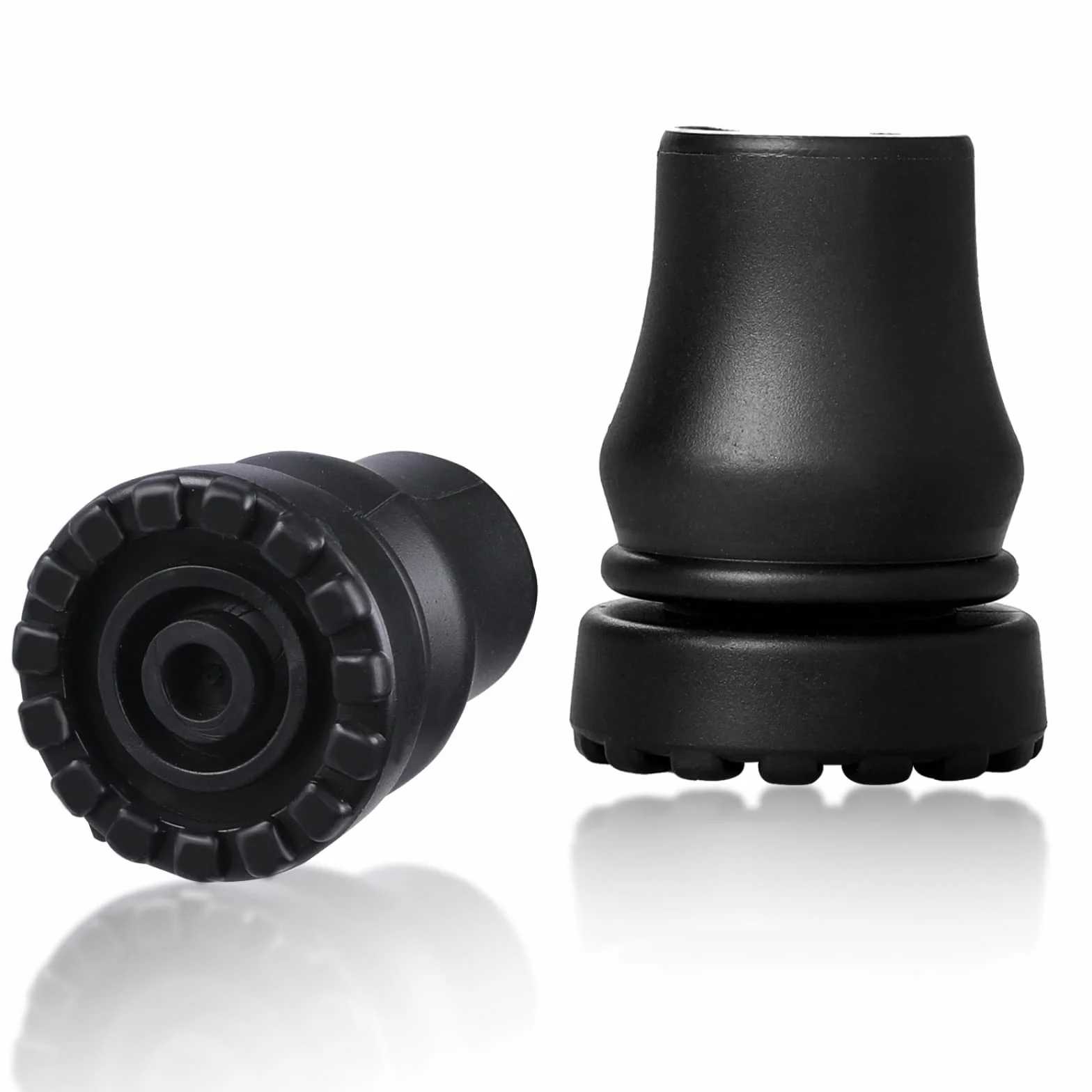 2 sztuki gumowych nakładek na laski 1,9 cm, guma do kul, antypoślizgowe gumowe końcówki, zapasowe gumowe końcówki do kul seniorów, kul, lasek, kijków turystycznych
