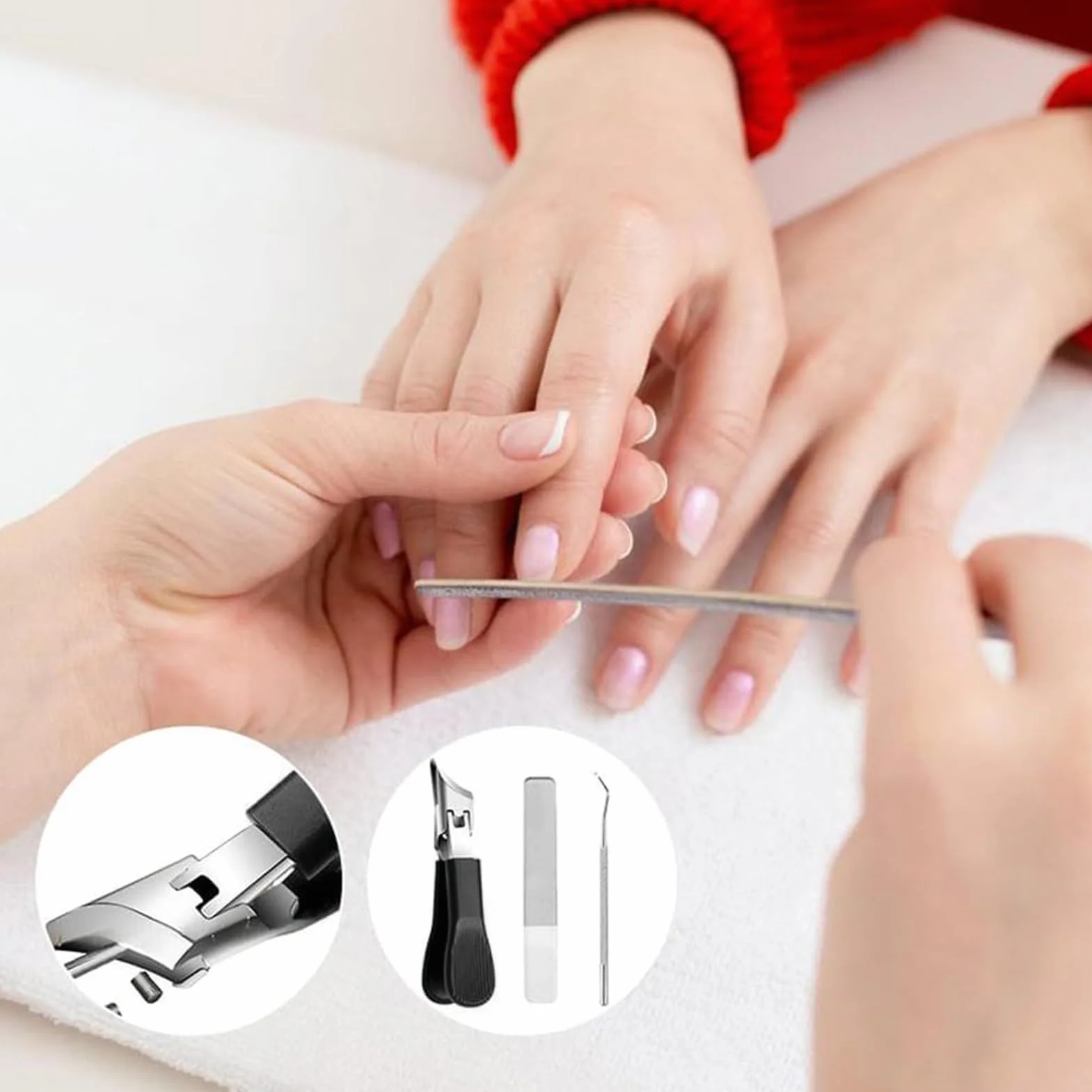 Skośne Obcinaczki Do Paznokci | Obcinacz Do Wrastających Paznokci | Ergonomiczny Precyzyjny Zestaw Do Manicure, Antypoślizgowe Narzędzie Do Cięcia Ze Stali Nierdzewnej Dla Domu, Salonu I Podróży