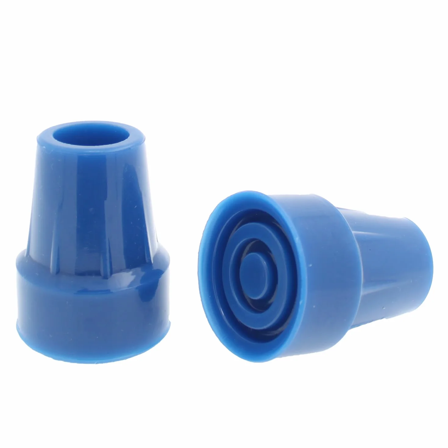 Para niebieskich gumowych tulejek do chodzenia, końcówki do kul - 19 mm i 22 mm - od Lifeswonderful (19 mm)