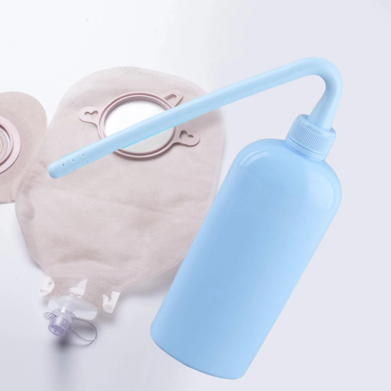 Butelka do czyszczenia worka stomijnego, 350 ml, długa dysza do czyszczenia wielu otworów dla łatwego użycia
