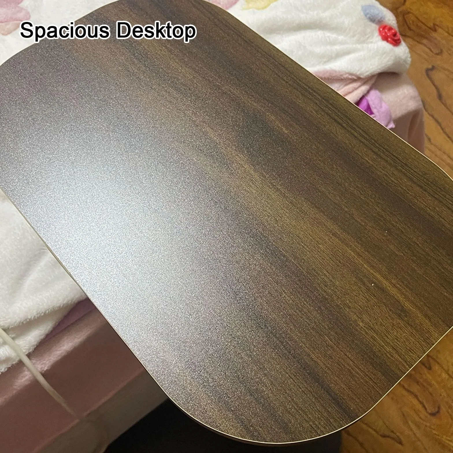 Regulowany Stolik Boczny ze Sztucznej Płyty, Podnoszony Stolik Nocny do Sypialni, Obracany o 360°, Żółty