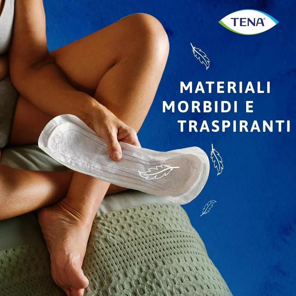 TENA Discreet Maxi x12 – wysoce chłonne wkładki na nietrzymanie moczu i ciężką utratę moczu – do 12 godzin suchości – 1 opakowanie z 12 pojedynczymi saszetkami