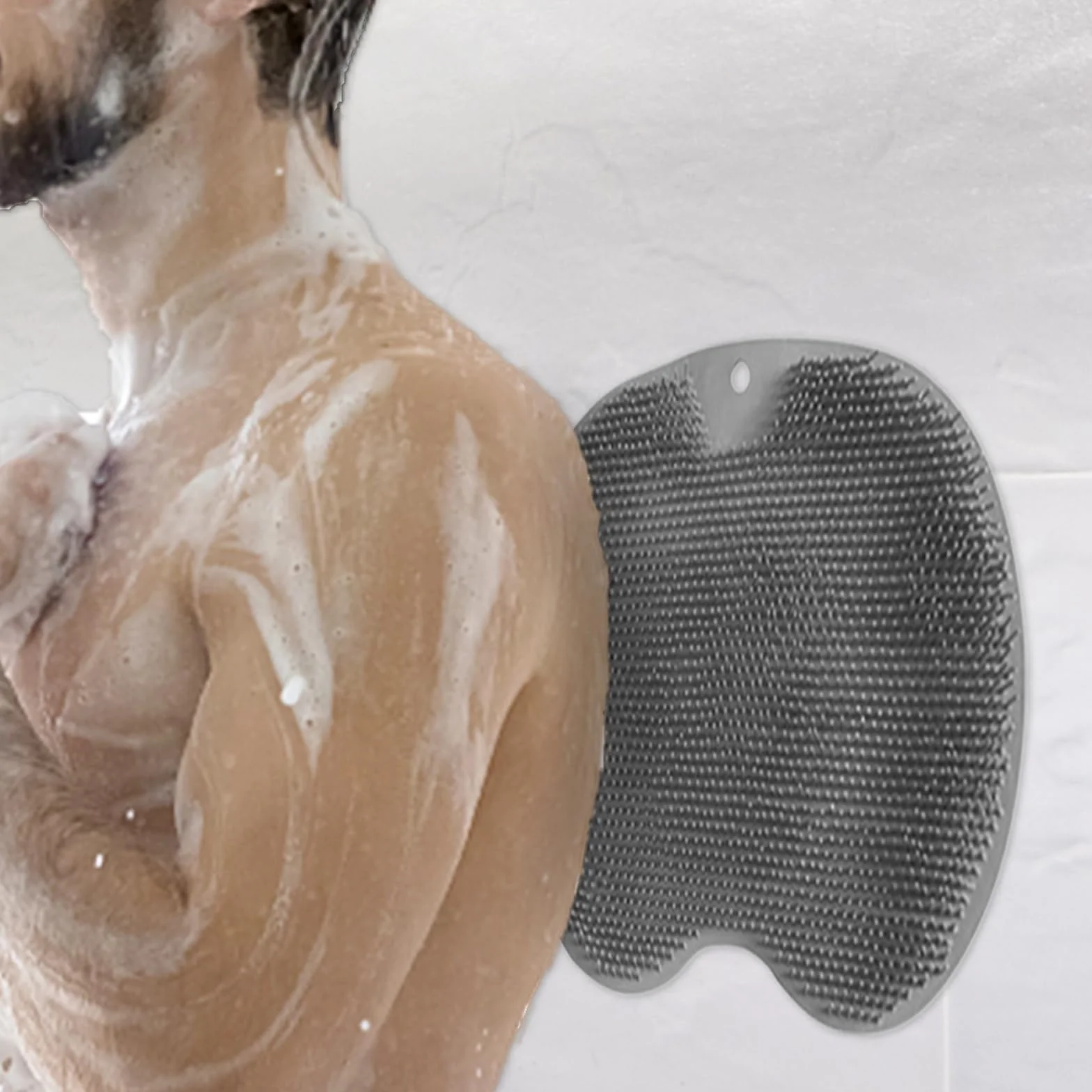 Antypoślizgowa mata do masażu, płuczka do stóp z przyssawkami, antypoślizgowa podkładka do masażu pod prysznic, masażer do stóp Scrubber Cleaner Zmniejsza ból i poprawia krążenie krwi w stopach