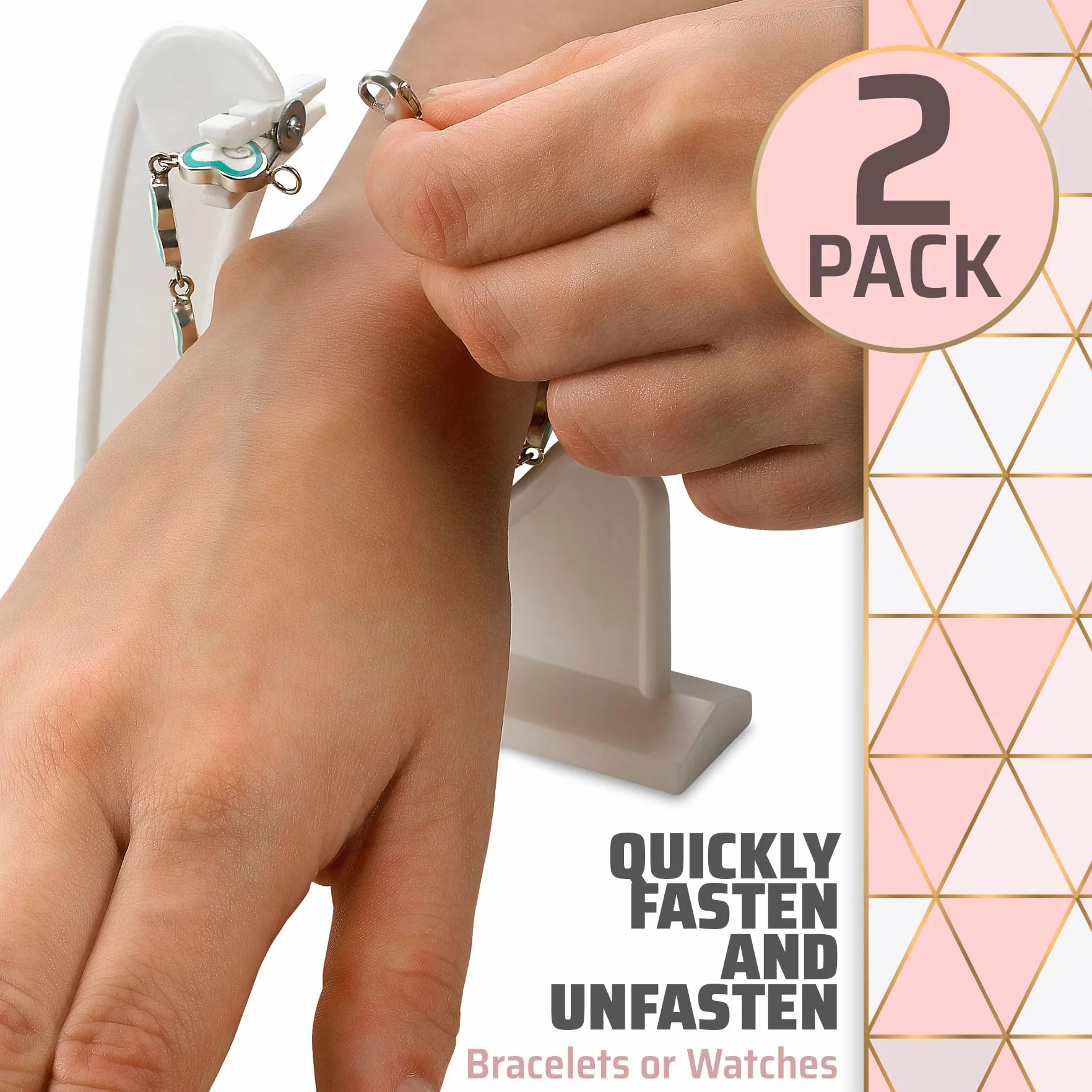 Medca Bracelet Buddy- Biżuteria Pomocnik zapinania pomocy szybko zapinać i odpinać bransoletki lub zegarki - 2 Pack