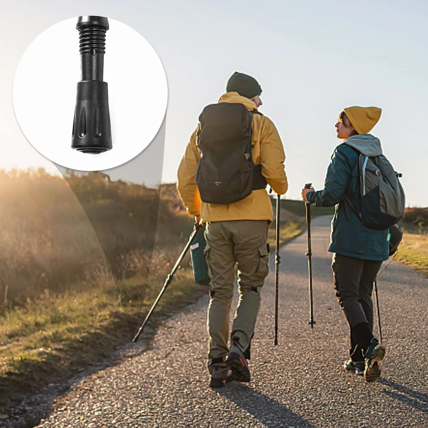 8 sztuk Nordic Walking Kij Końcówki Gumowe ochraniacze na kije turystyczne asfalt żwir góry turystyka