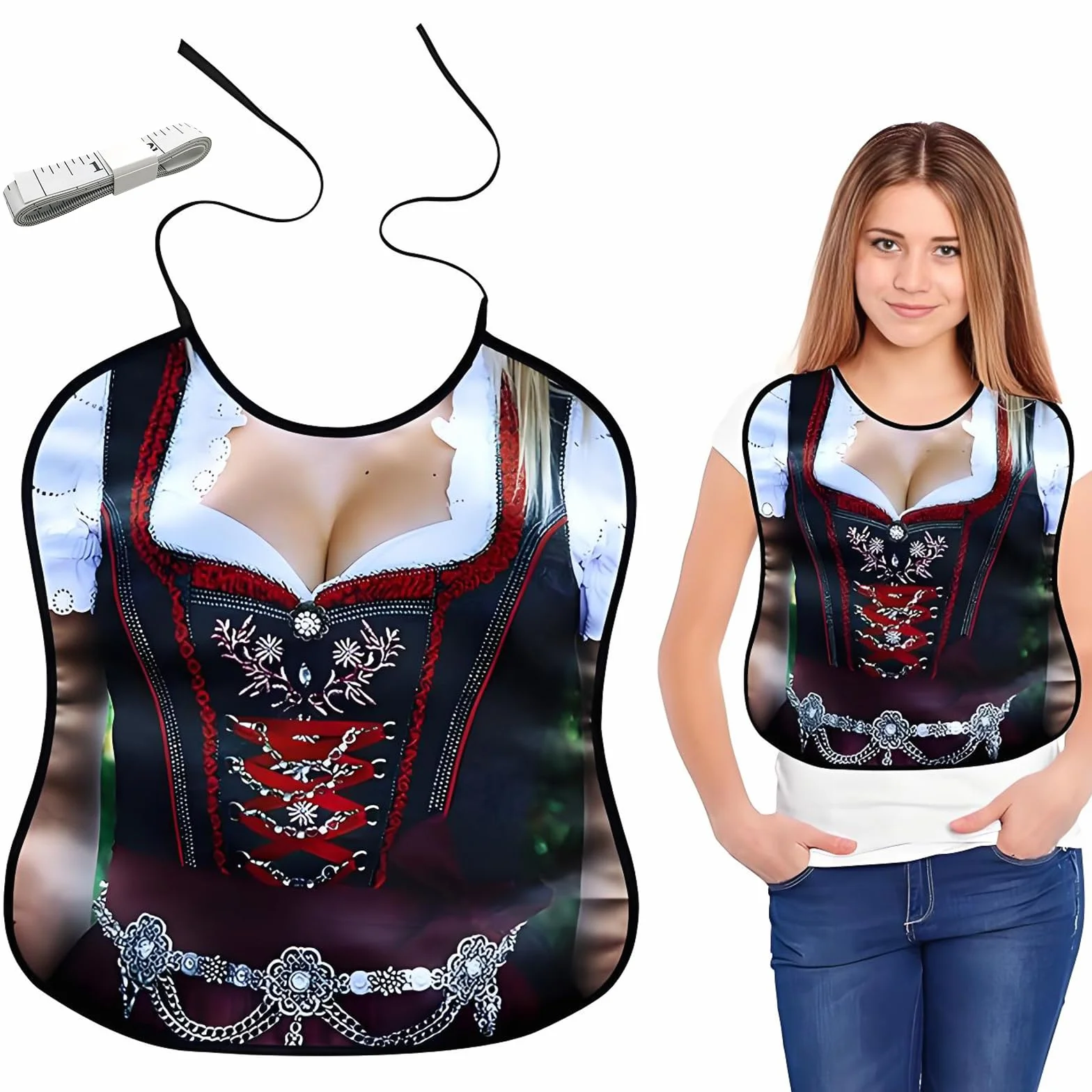 SwirlColor Śmieszne śliniaki dla dorosłych, wodoodporne śliniaki dla dorosłych dla kobiet nadające się do prania śliniaki wielokrotnego użytku dla dorosłych odzież ochraniacze nowość prezenty dla
