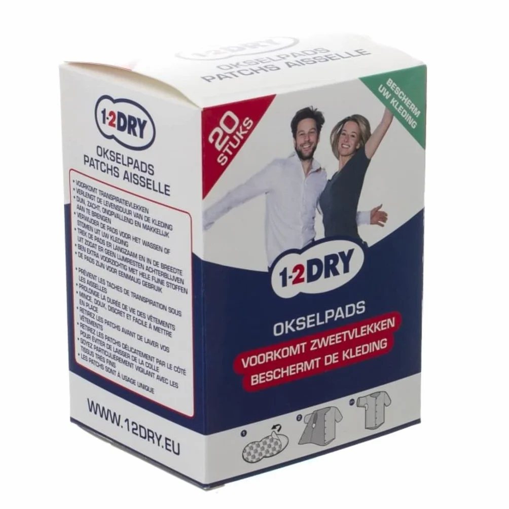 20 dużych białych podkładek pod pachy, antyperspirant – przeciw plamom potu – chłonne