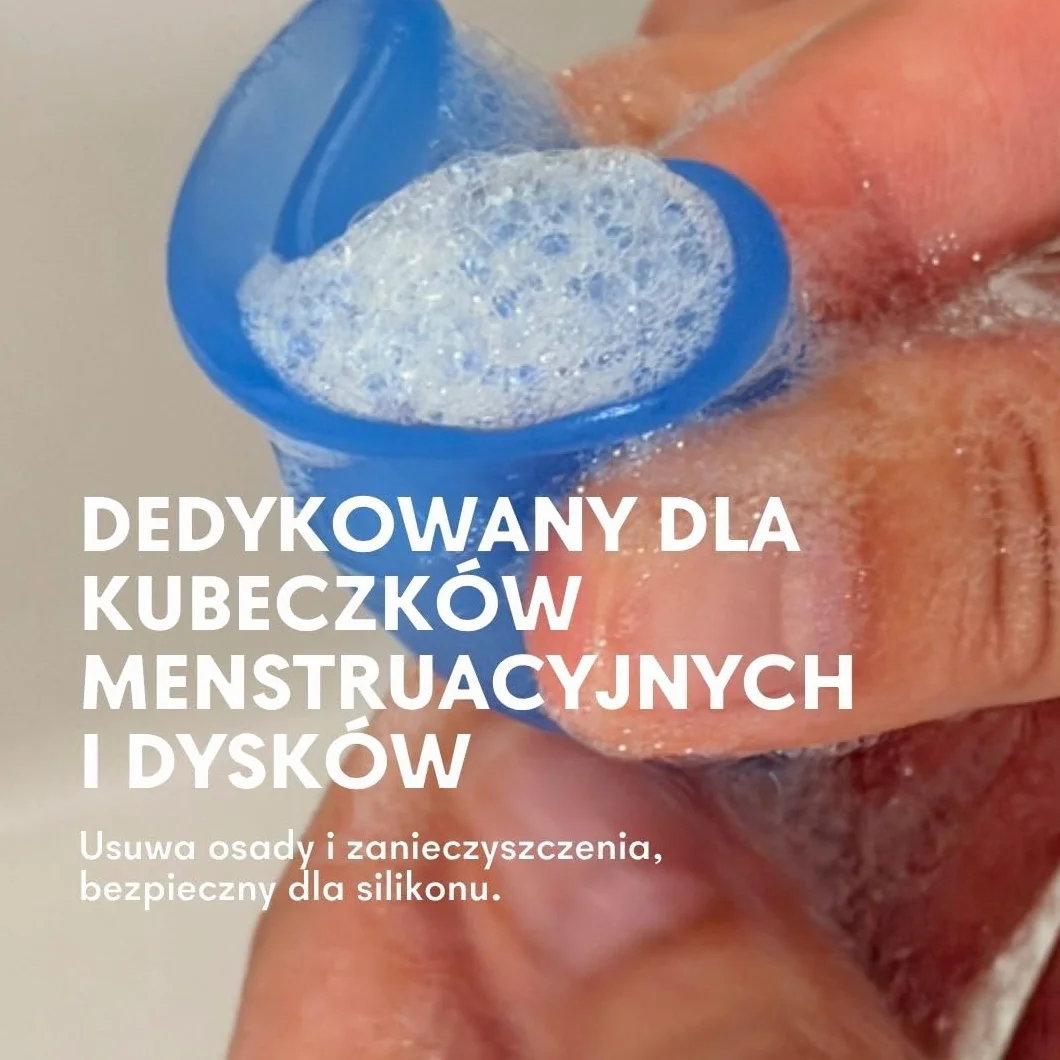 Lunette Żel do Mycia Kubeczka Menstruacyjnego i Dysku – środek Czyszczący o Zbalansowanym pH– Wegański-Bezpieczny dla Silikonu – o Zapachu Cytryny i Eukaliptusa – Wyprodukowany w Finlandii- 100 ml