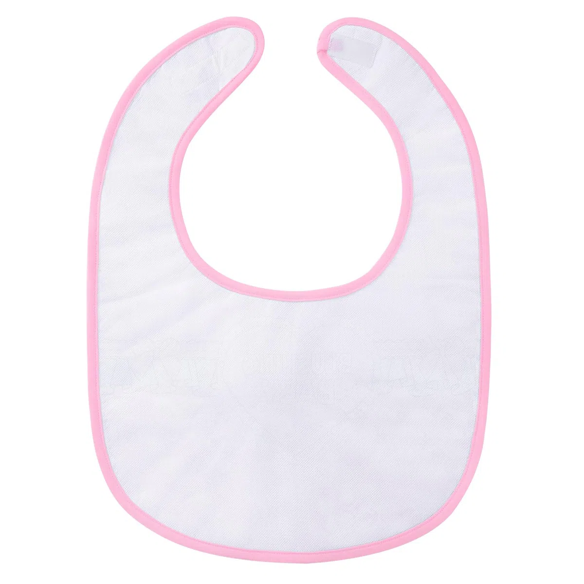 LittleForBig Bawełniany wodoodporny śliniak dla dorosłych z nadrukiem Babydoll z regulowanym zapięciem na rzep - Śliniak dla dorosłych Blushing Baby
