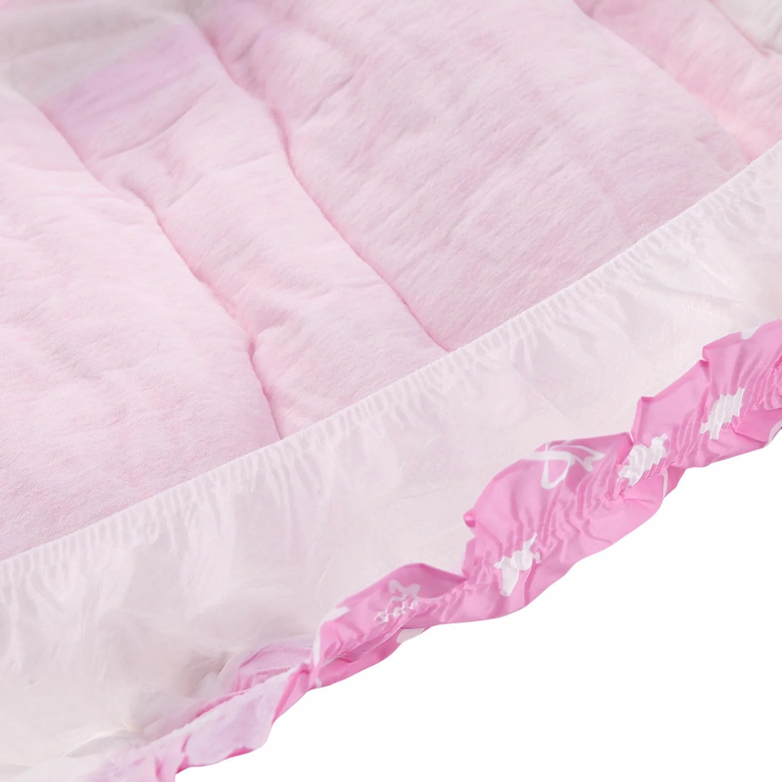 CutiePlusU Pieluchy dla dorosłych 10 sztuk jednorazowe majtki inkontynencyjne z zakładkami maksymalna chłonność na noc Sissy Baby duże 91-112 cm