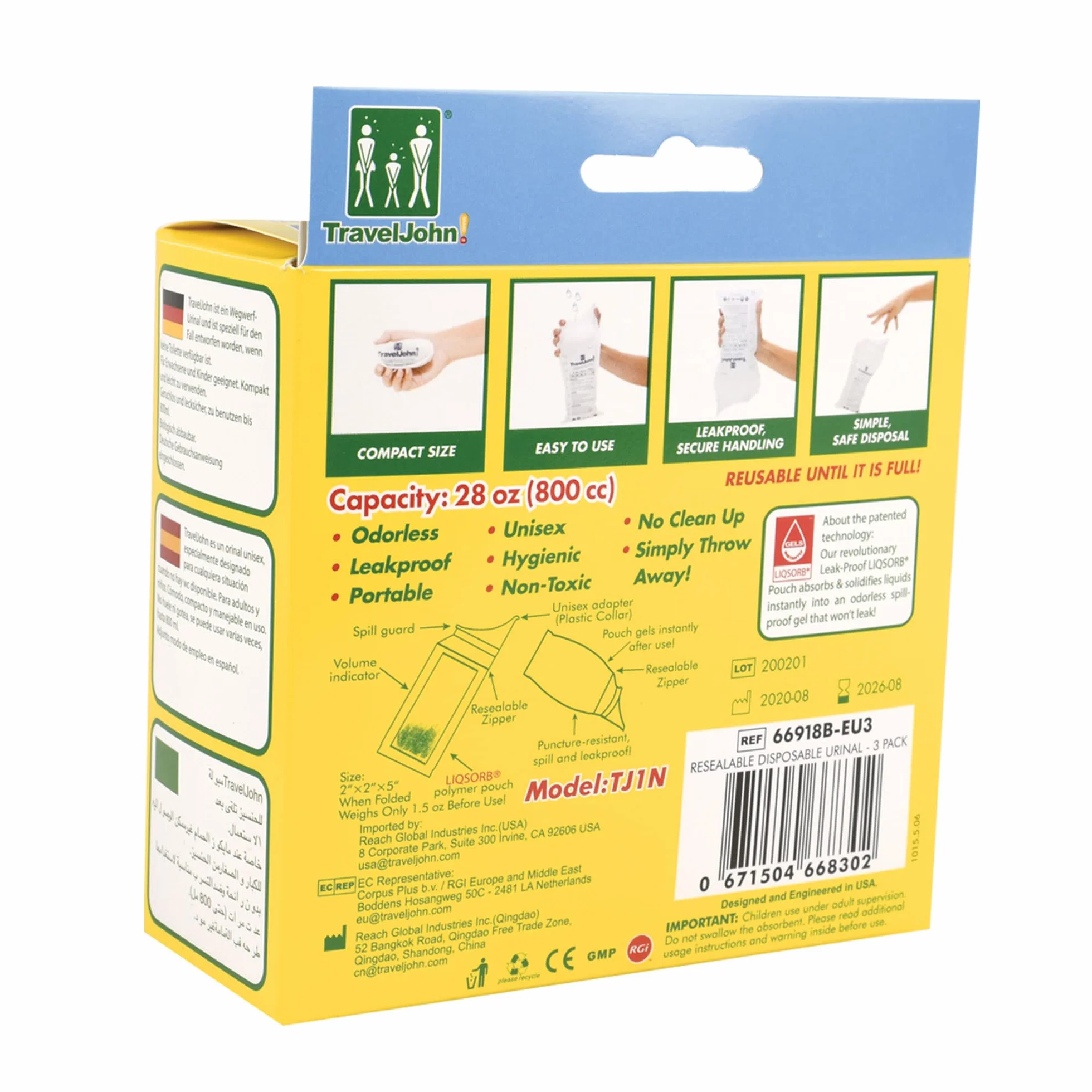 Care Plus Travel Jhon jednorazowy