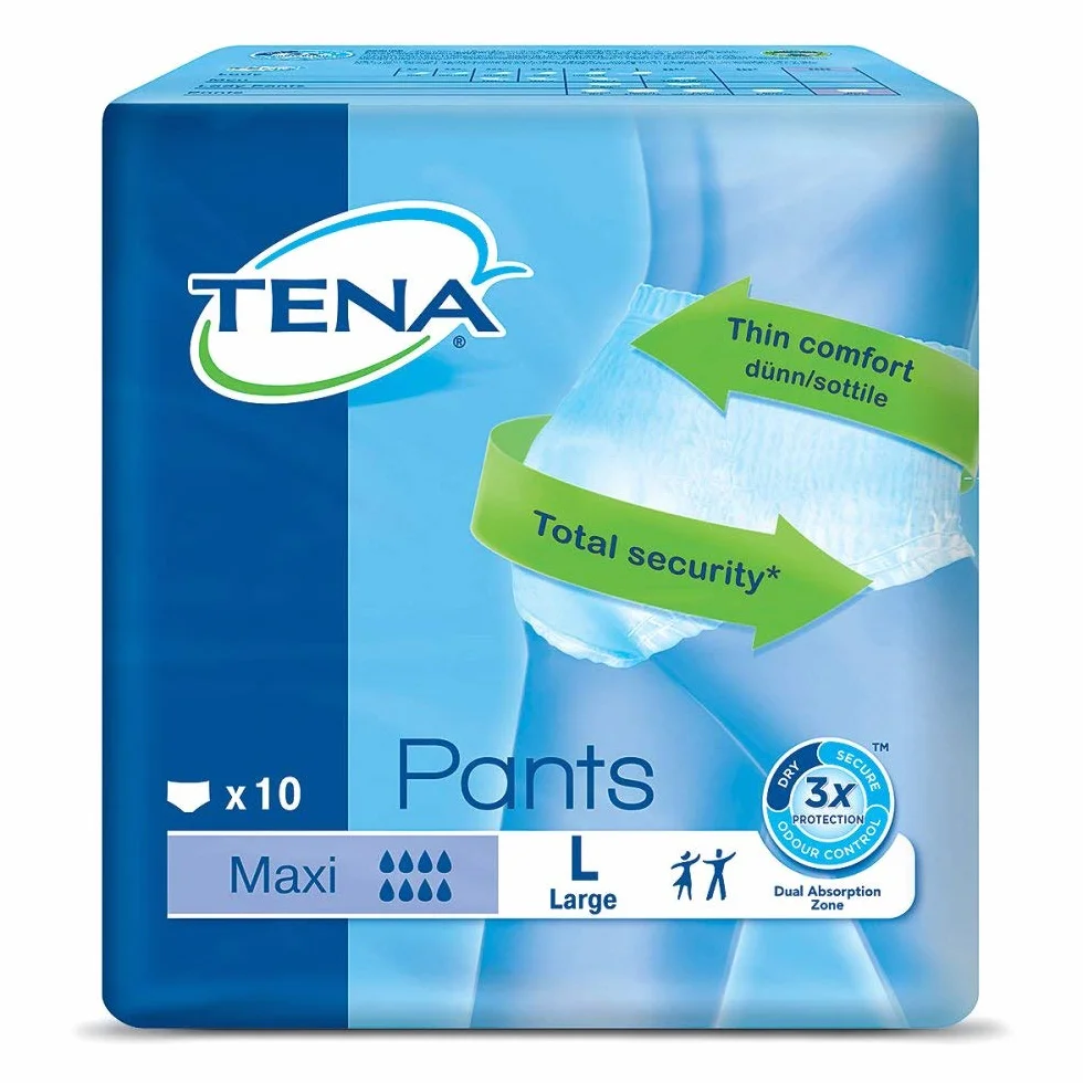 TENA Pants Maxi Large Einweghose, 10 Sztuka Spodnie jednorazowego użytku