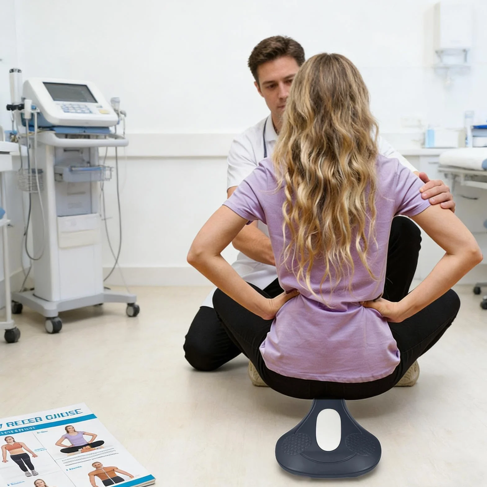 Trenażer Mięśni Miednicy, 4-stopniowa Regulacja, 22 Cm, Inteligentny Przyrząd Do Ćwiczenia Mięśni, Trenażer Pulsacyjny Dla Mężczyzn, Ergonomiczna Konstrukcja, Do Domowej Siłowni Lub Centrum Rehabi