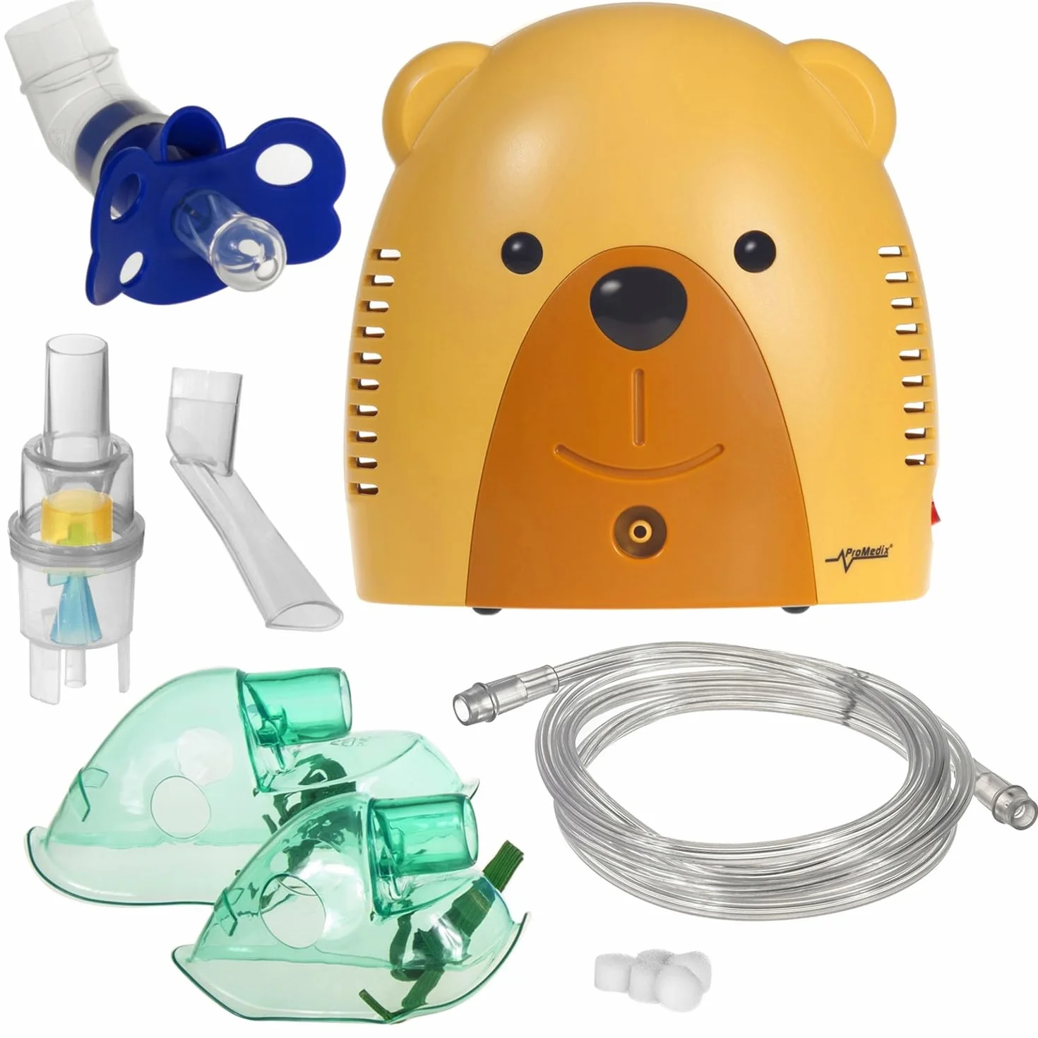 PR-811 Zestaw Inhalatorów z Nebulizatorem dla Dzieci i Dorosłych Miś