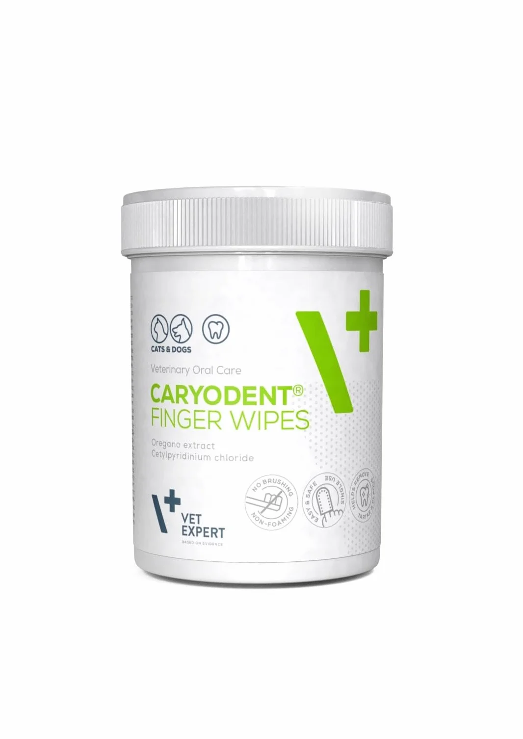 VET EXPERT CARYODENT® FINGER WIPES - czyściki do zębów dla psa i kota 50 szt.