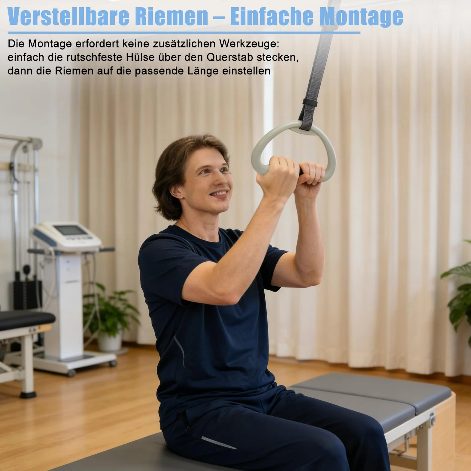 Foonary Uchwyt do baldachimu, antypoślizgowy, trapezowy uchwyt z regulowanym paskiem, ergonomiczny kształt, uchwyt łóżka z regulacją wysokości, uchwyt do prostowania, uchwyt zapasowy do baldachimu