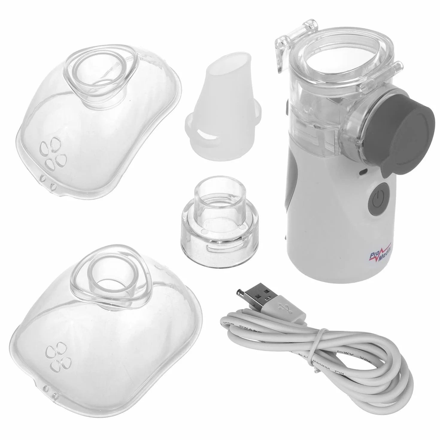 Promedix PR-835 Przenośny Podręczny Bezprzewodowy Inhalator Nebulizator Zestaw Maski