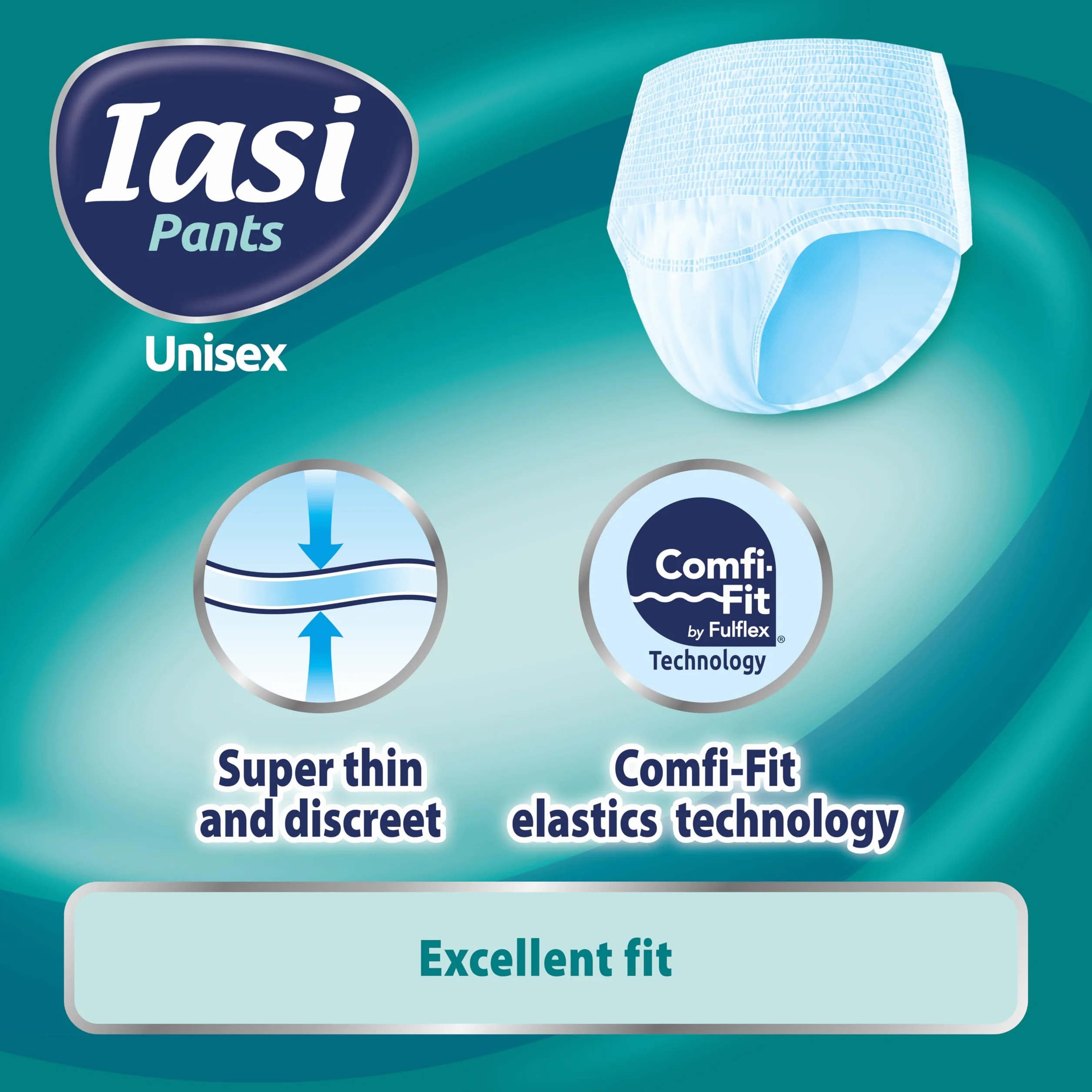 IASI Pants UNISEX High Protection, 10 jednorazowych majtek chłonnych, EXTRA chłonność, rozmiar XXL, 10 sztuk
