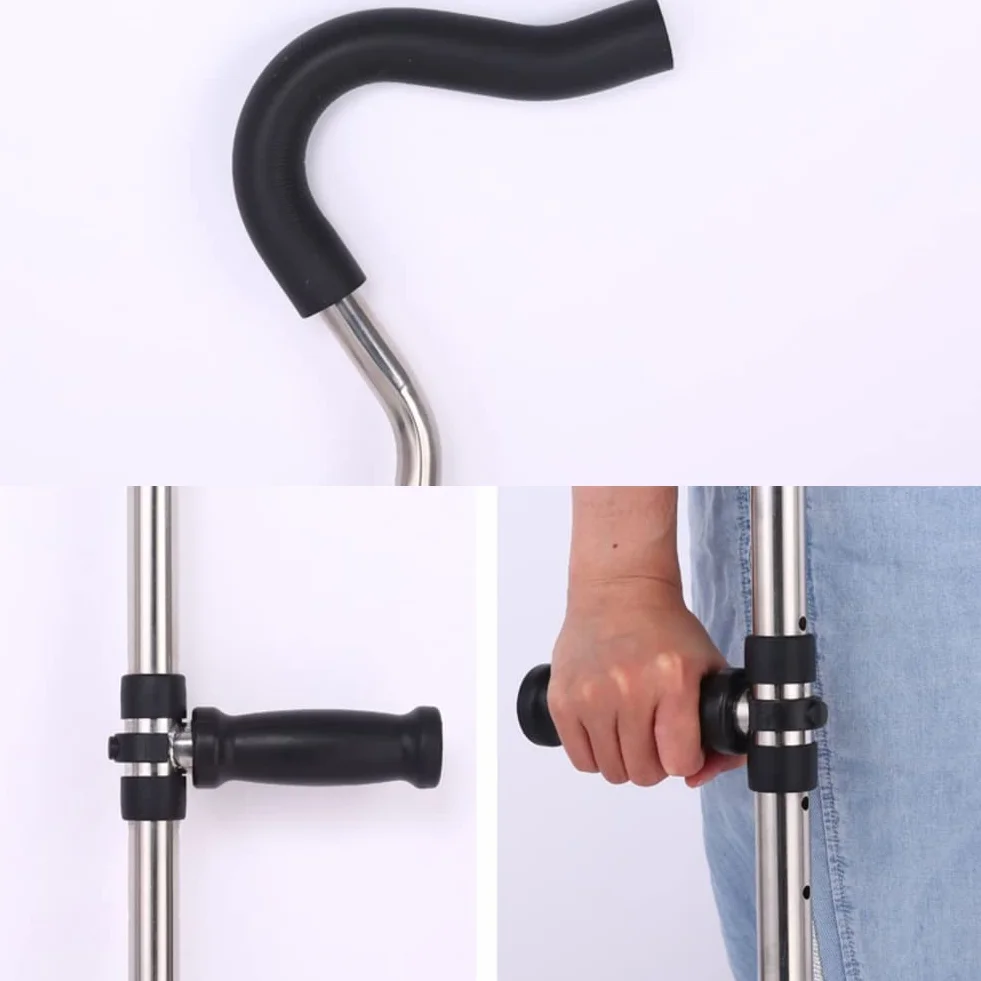 Ortopedyczna Kulka do Chodzenia Składana Pod Pacha Ergonomiczny Uchwyt 100kg M