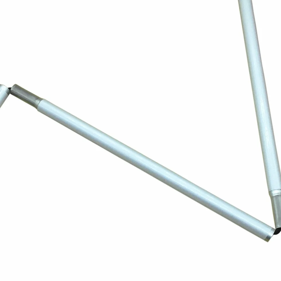 Aluminiowa składana biała laska dla osób niedowidzących i niewidomych (składana 6 sekcji)