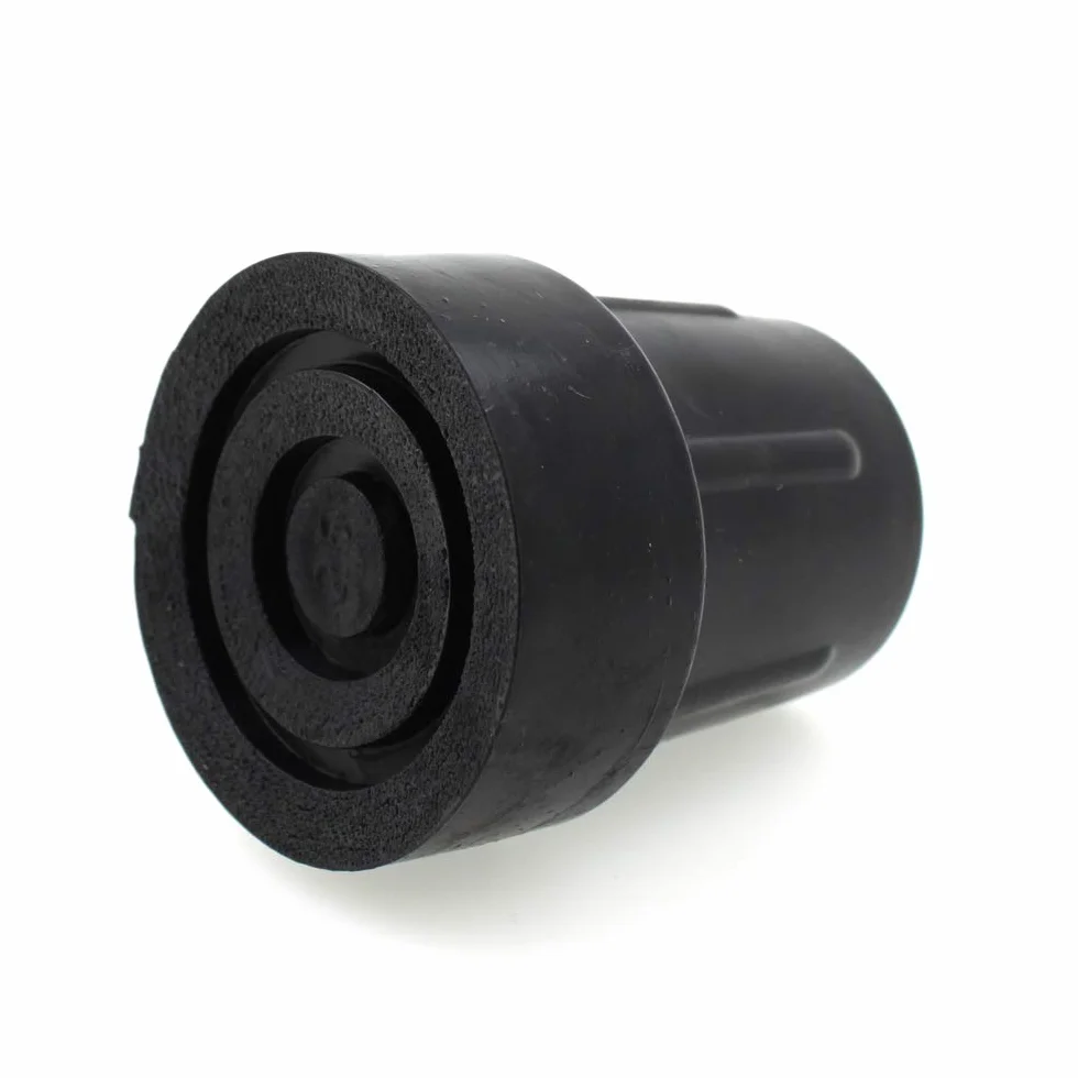 Wysokiej jakości gumowe końcówki (opakowanie 2) – wybierz swój rozmiar/kolor! (25 mm, czarny)